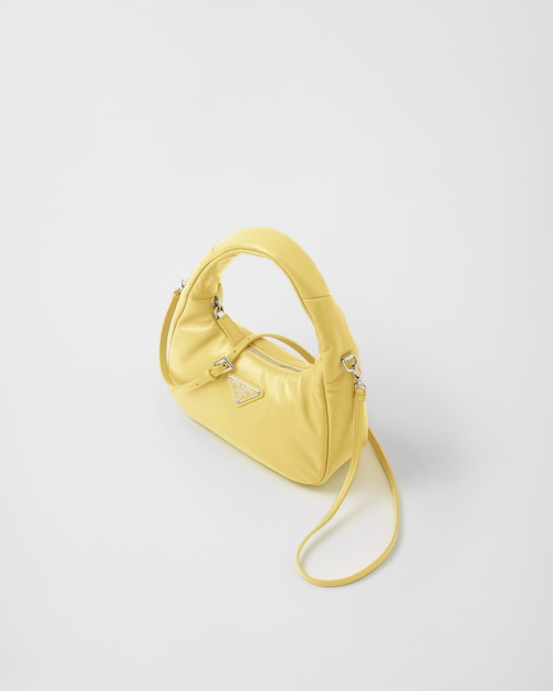 Prada Soft padded nappa leather mini-bag - Citron Green