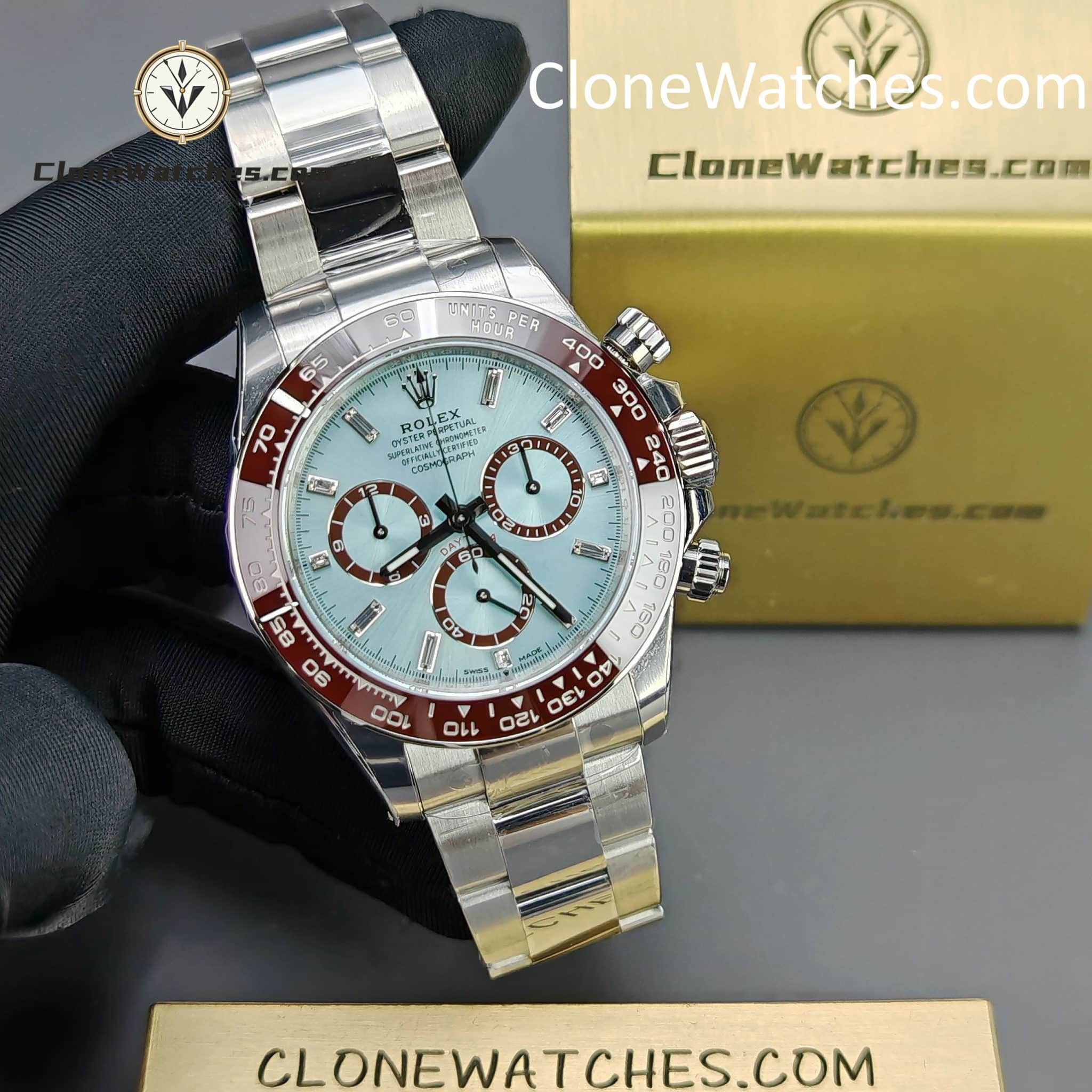Rolex Super Clone Watches 1:1 ICE BLUE Daytona M126506-0002 4131 Movement