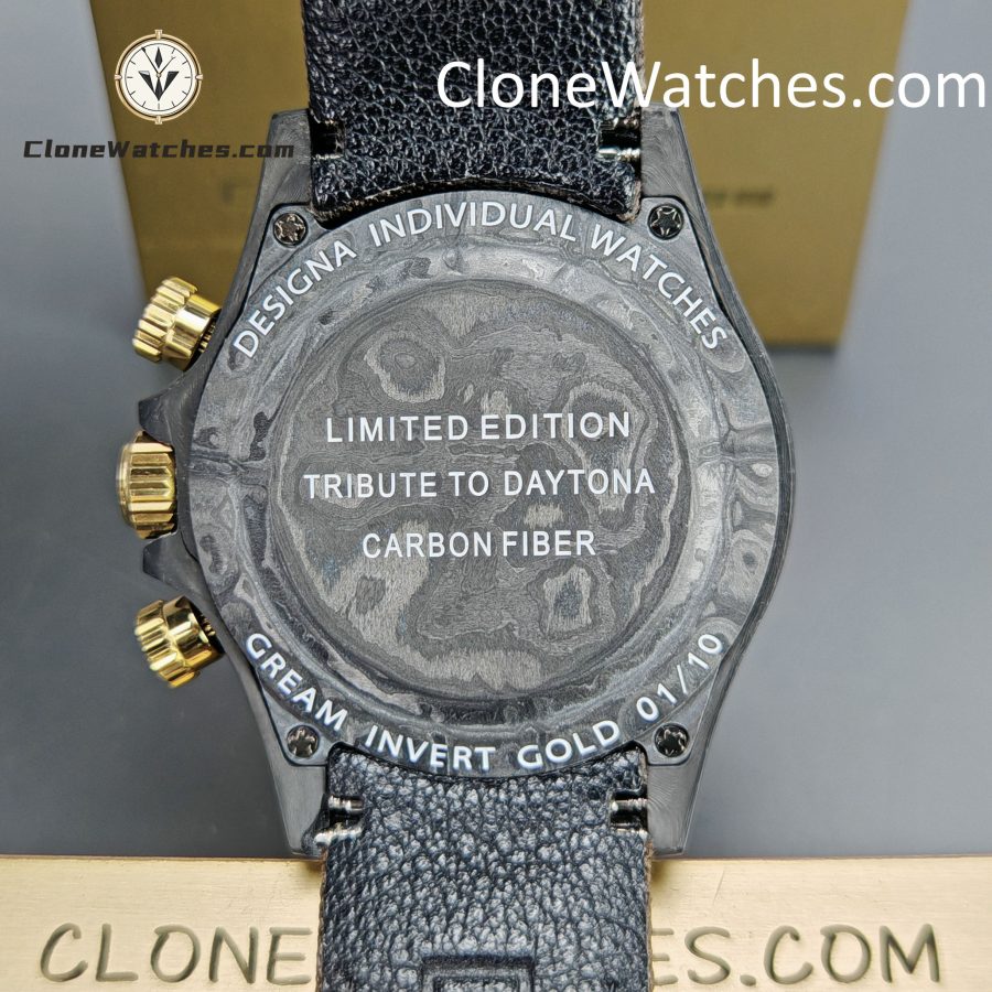 Modified Super Clone Watches 1:1 DiW Rolex Daytona Carbon Fiber DESERT EAGLE ARABIC