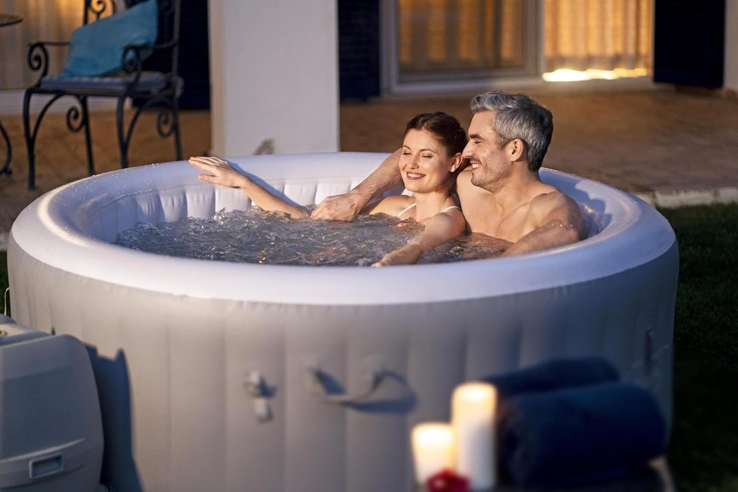 Spa gonflable rond 2–3 personnes