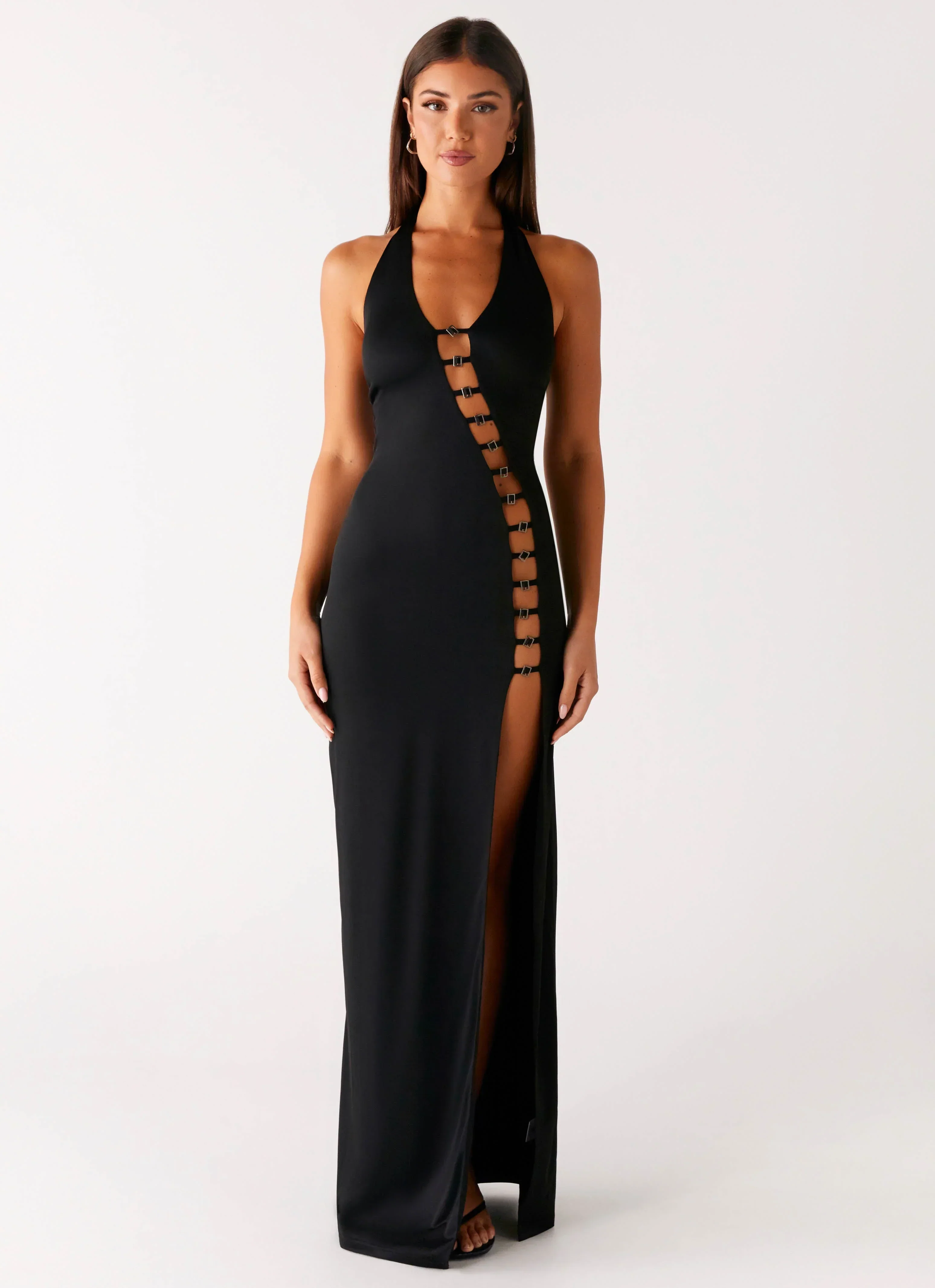 Midnight Dreams Maxi Dress - Black