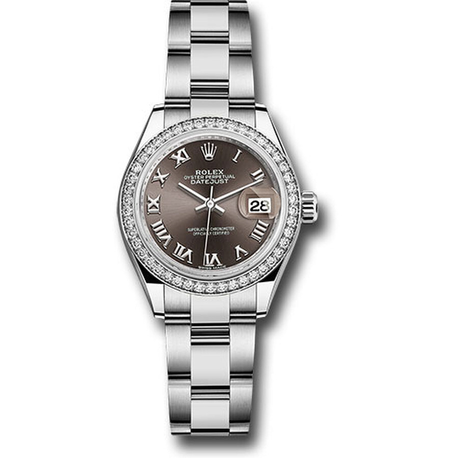 Rolex Lady Datejust Automatic Grey Dial Ladies Oyster Watch 279384GYRO（Lifetime free warranty+90-days replacement service & Refund!.）