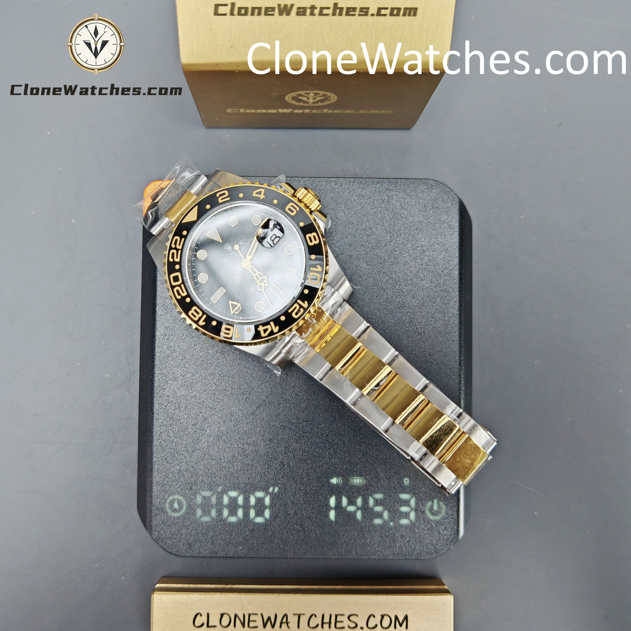 Rolex Super Clone Watches 1:1 GMT Master II 116713-LN-78203 Oyster 3186 Movement