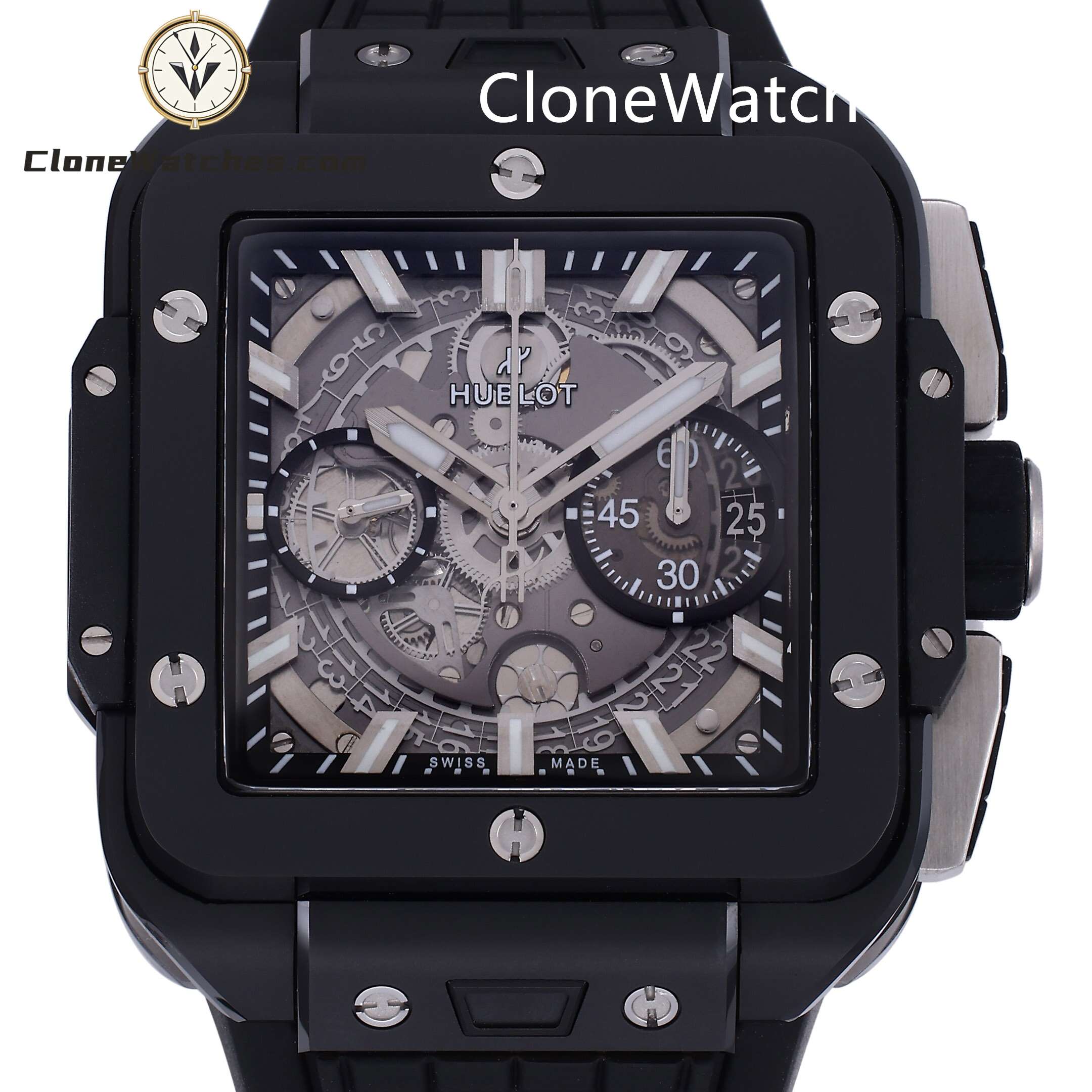 Hublot Super Clone Watches 1:1 Square Bang Unico Black Magic 42MM 821.CI.0170.RX