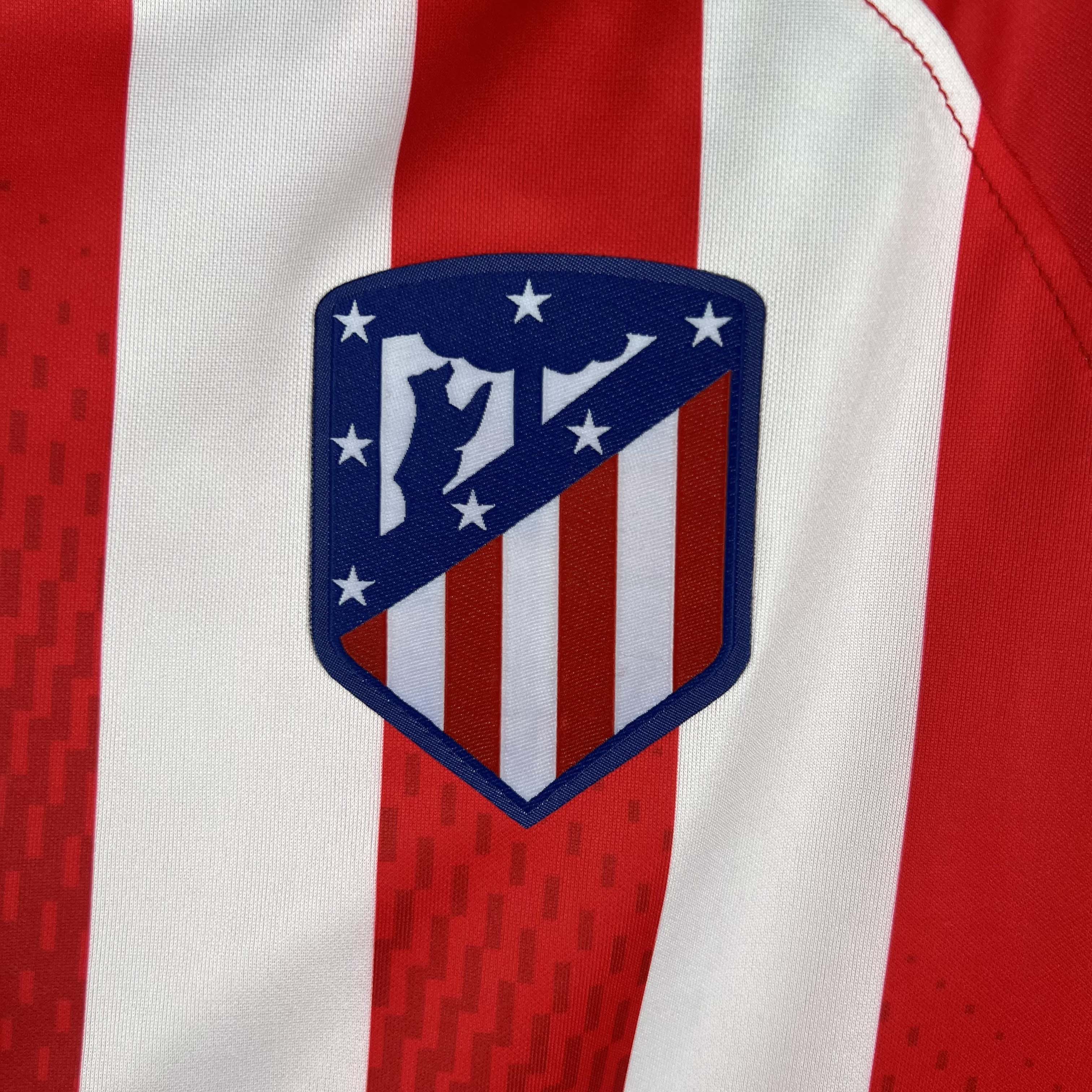 2023/2024 Long Sleeve Atletico Madrid Home1:1 Thai Quality - Fans Edition
