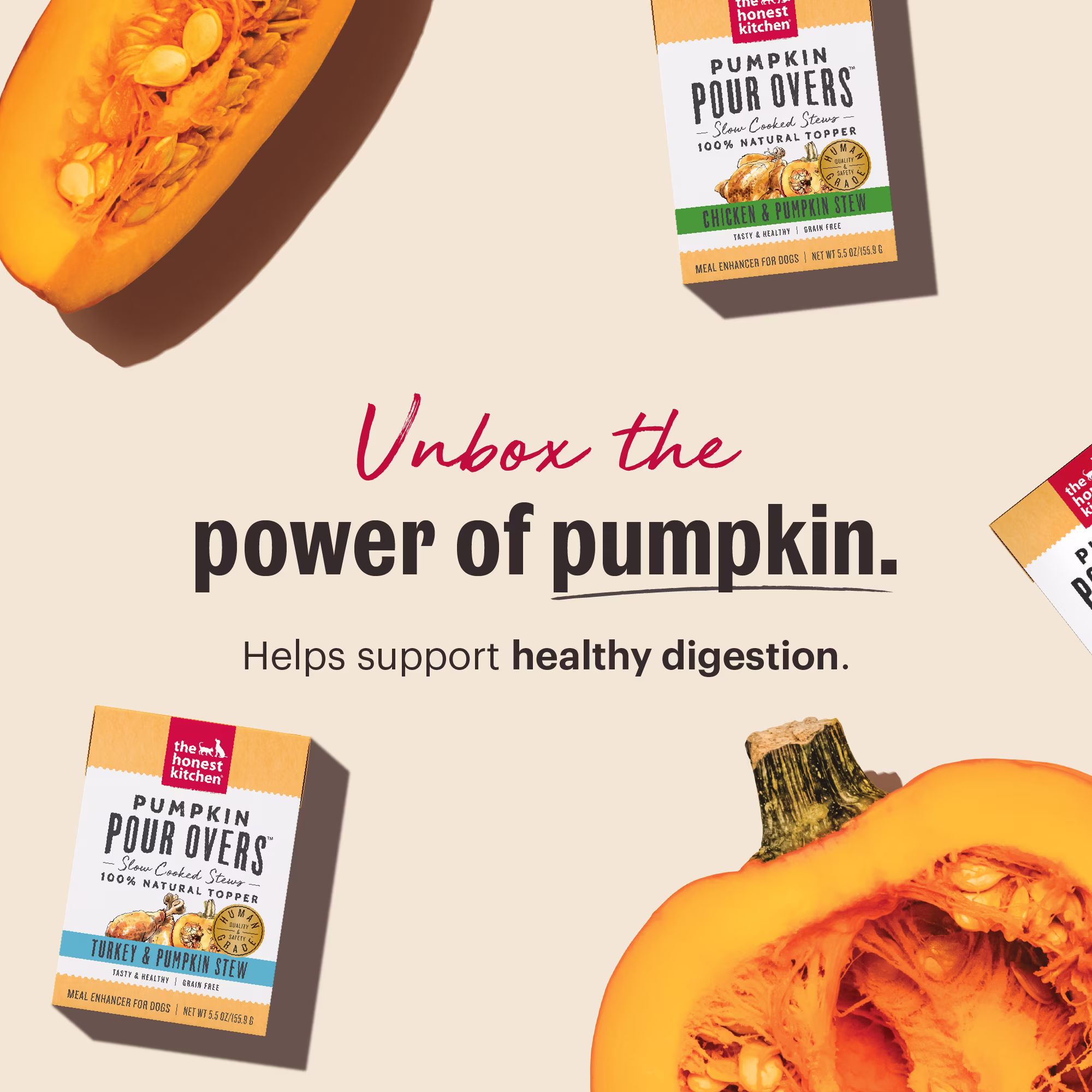 The Honest Kitchen Pumpkin POUR OVERS Turkey & Pumpkin Stew, 5.5oz, Case of 12