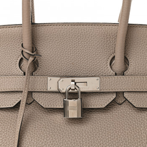 HERMES Epsom Candy Birkin 30 Grey Tyrien Rubis