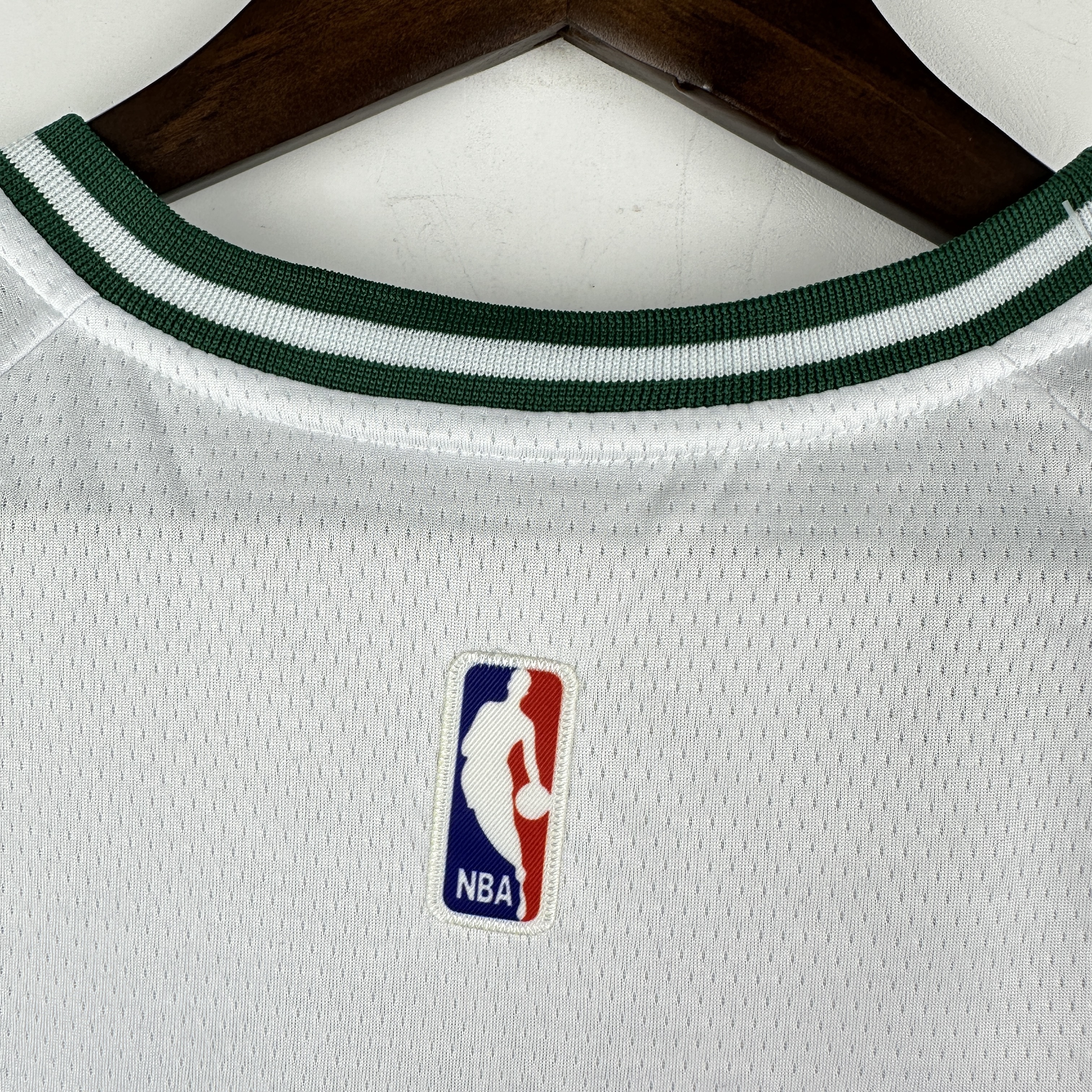 Embroidered Celtics White No. 0 Tatum