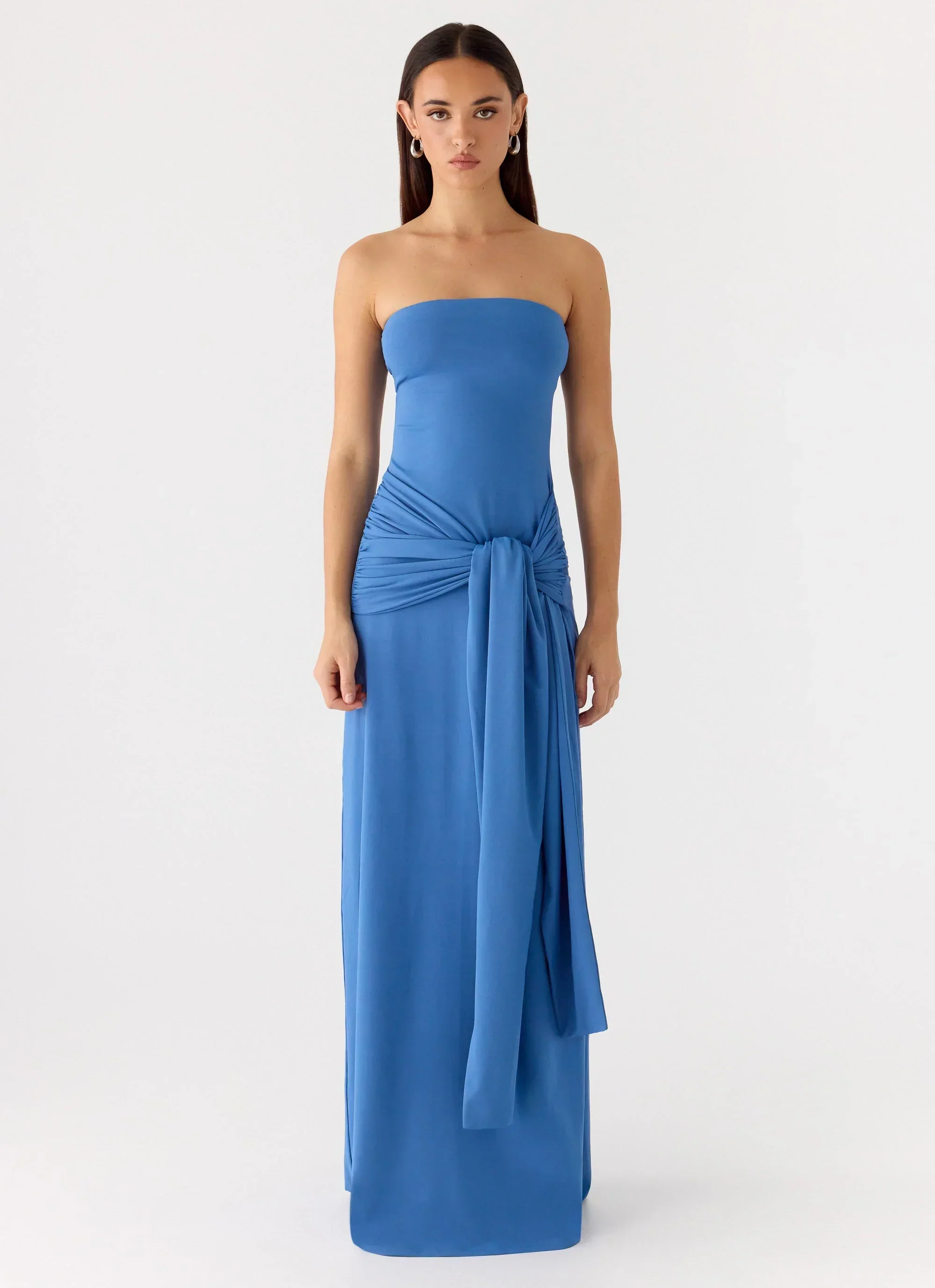 Stole My Heart Maxi Dress - Washed Navy