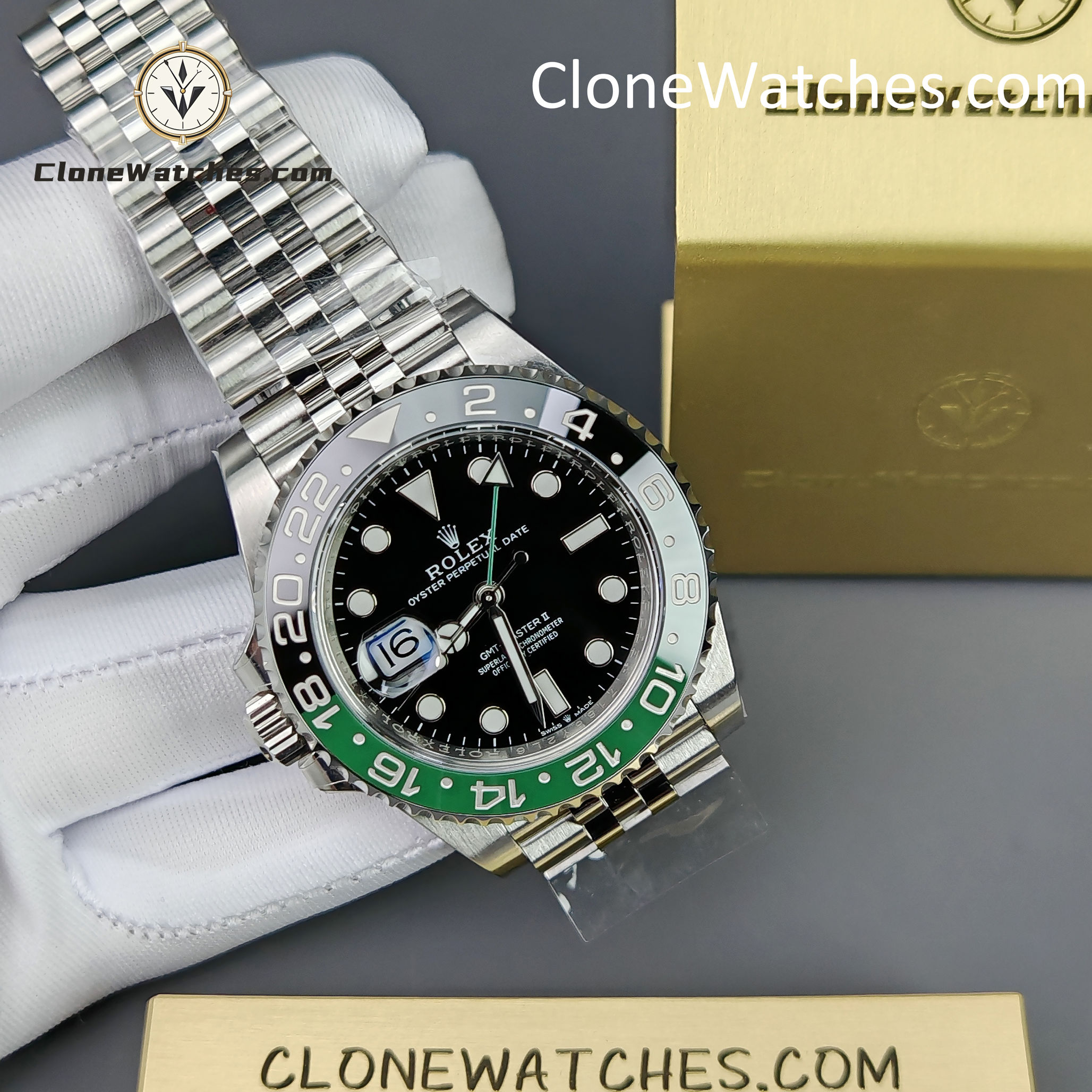 Rolex Super Clone Watches 1:1 Sprite GMT Master II m126720vtnr-0002 Jubilee 3285 Movement