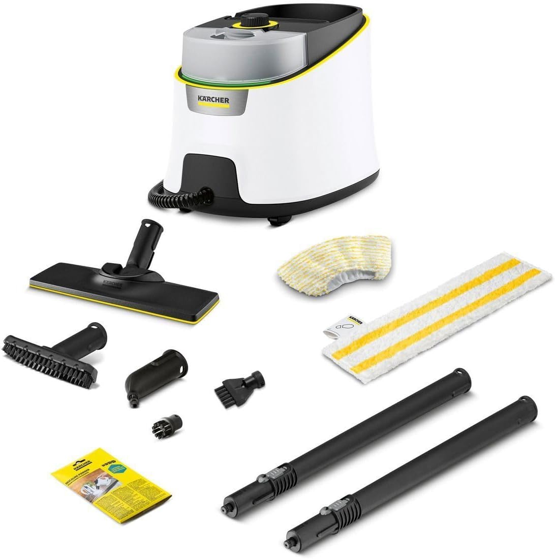Nettoyeur vapeur SC 4 Deluxe 4 bar préchauffage 3 min surface 130 m² réservoir 18 L kit sol EasyFix