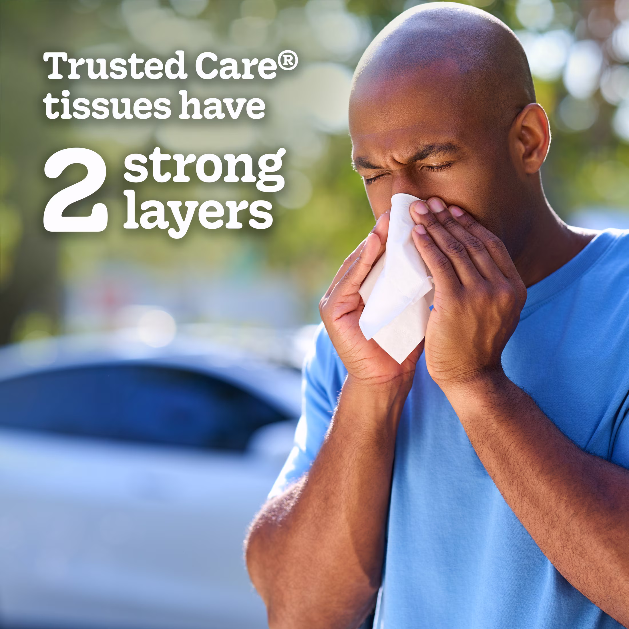 Kleenex Trusted Care 2-Ply Flat Box Facial Tissues, 6 Pack (960 Total Tissues)