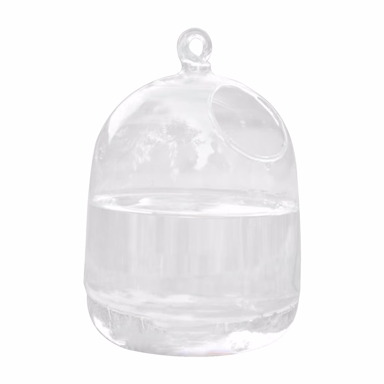 Tucknest Glass Hanging Fish Bowl, 5.9x3.9x3.9 Inch Small Aquarium for Fish, Transparent Wall Fish Tank for Home Decor or Plant Vase