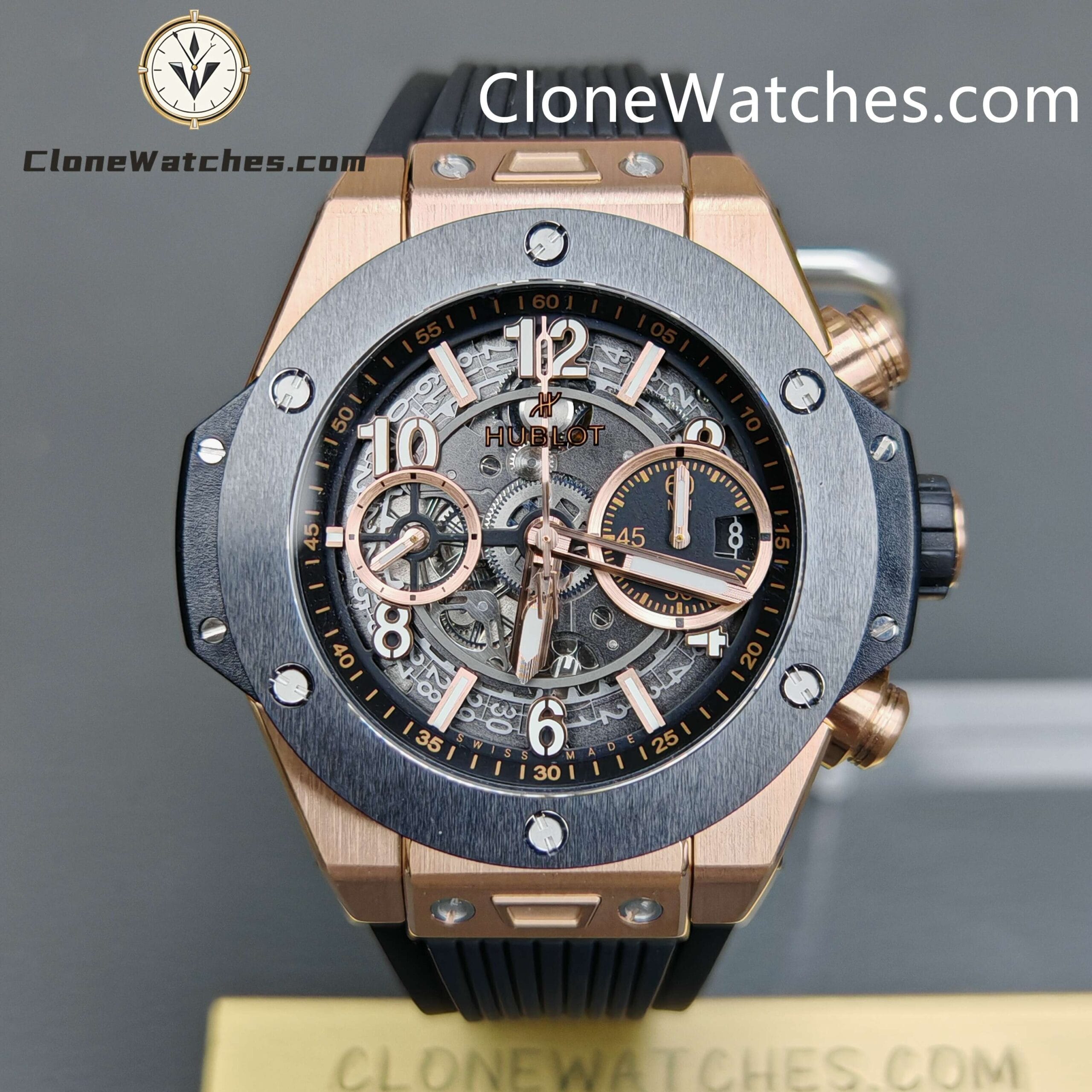 Hublot Super Clone Watches 1:1Big Bang Unico King Gold Ceramic 42MM 441.OM.1181.RX