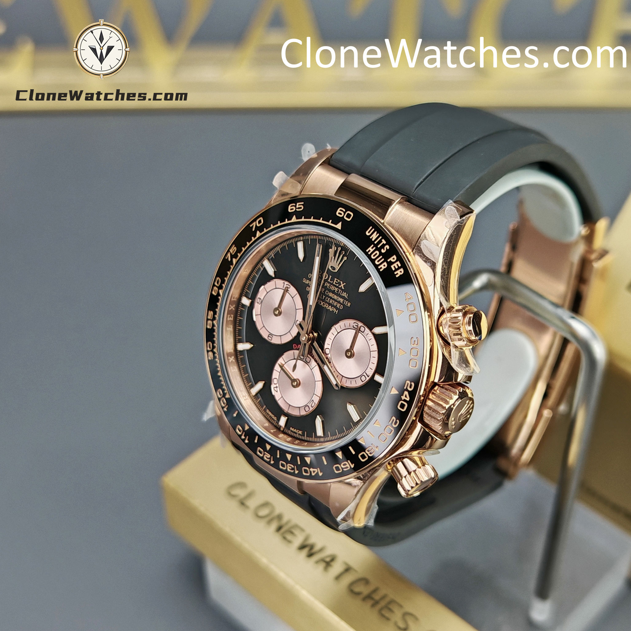 Rolex Super Clone Watches 1:1 Daytona Rose Gold M126515ln-0002 4131 Movement
