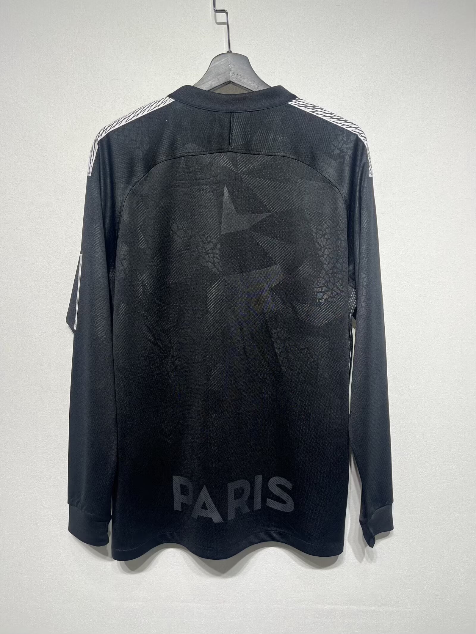 17-18 Paris Erke Black Long Sleeve Jersey - Fans Edition