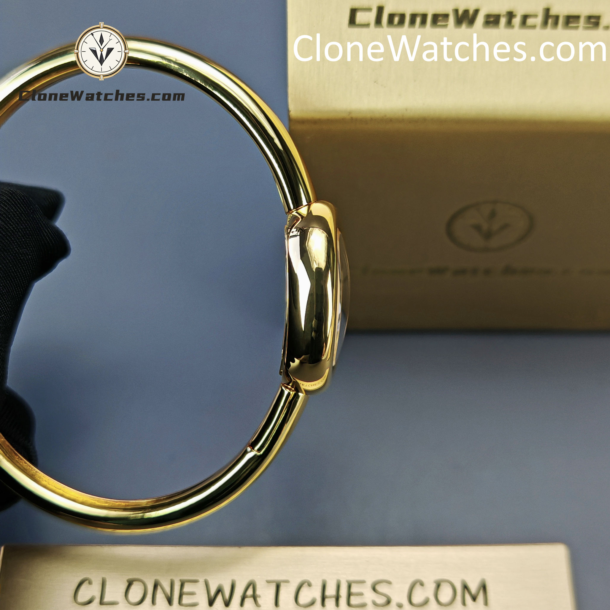 Cartier Super Clone Watches 1:1 Baignoire 18K Gold White Dial WGBA0018