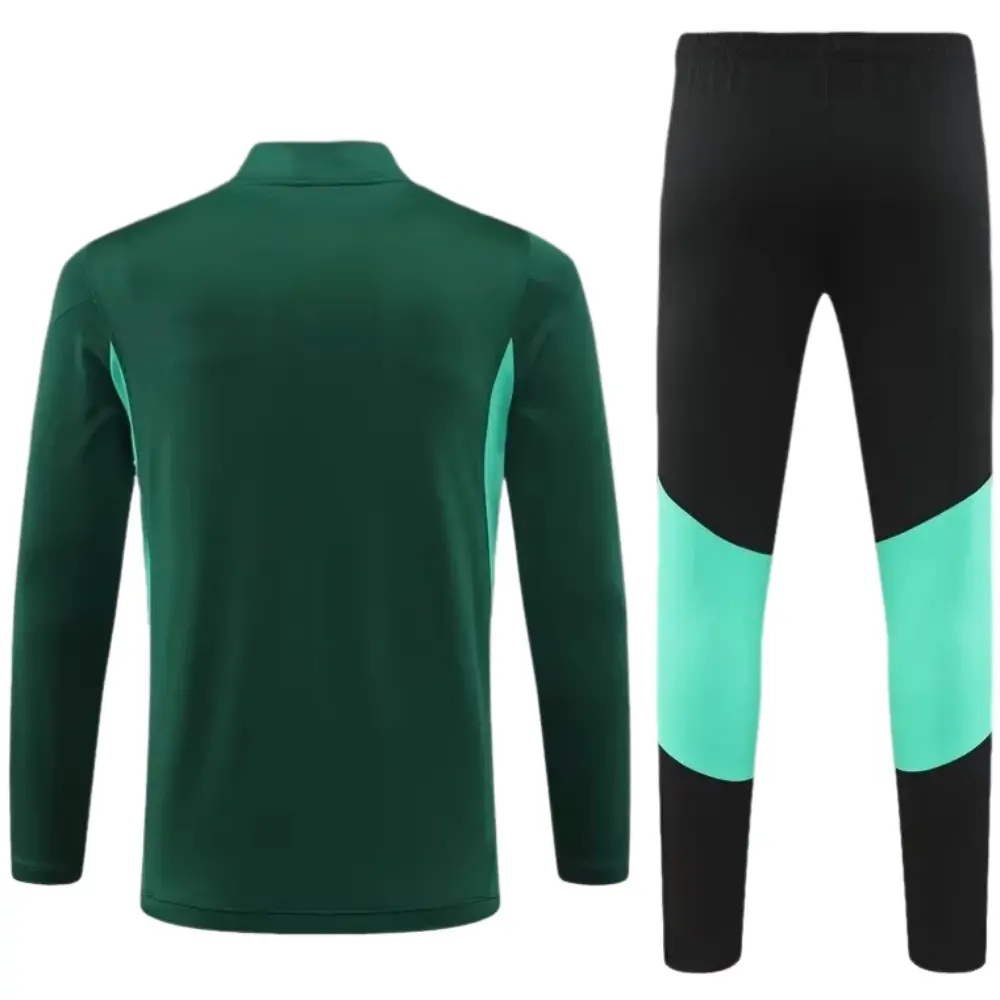 2023/2024 Manchester United half-pull training suit dark green football shirt