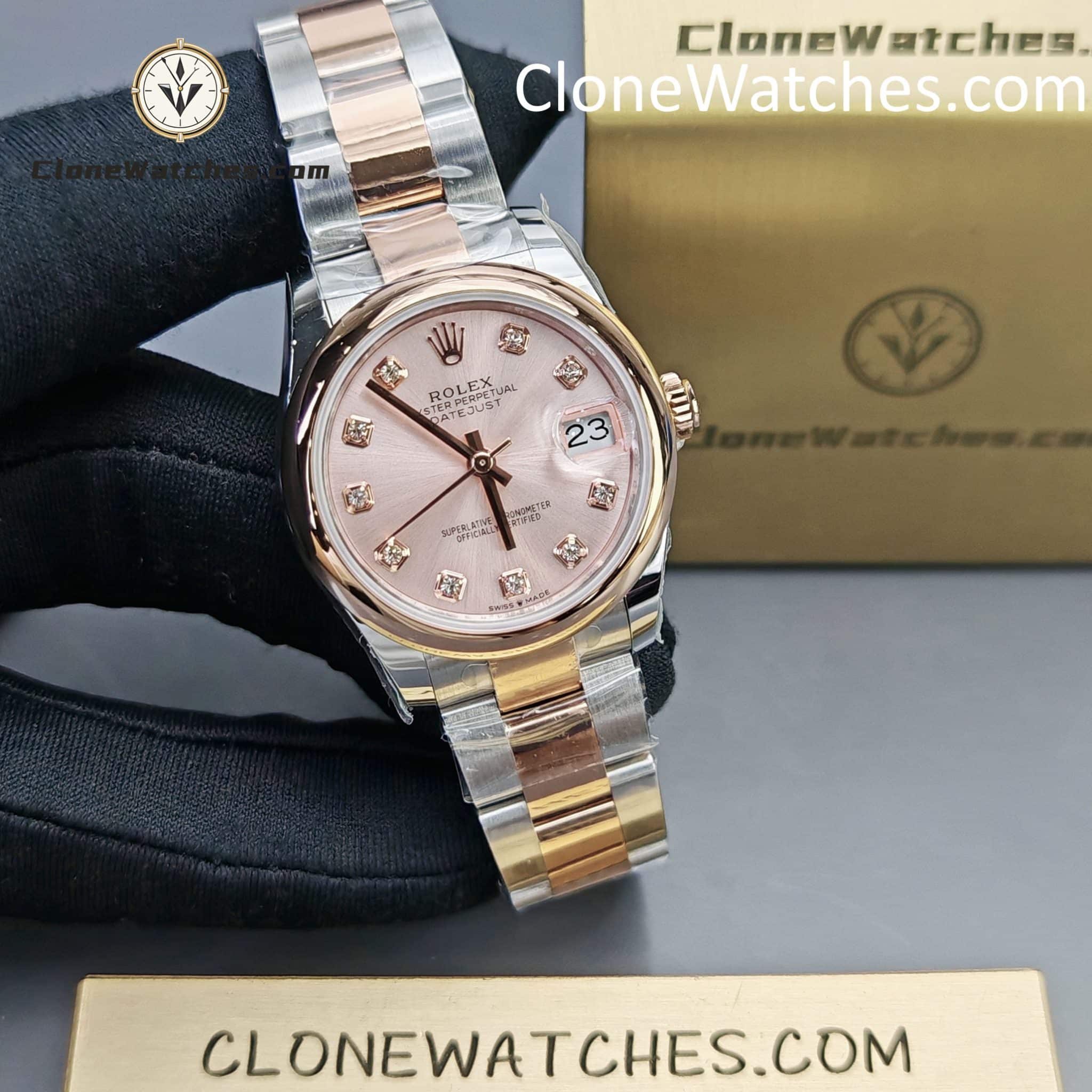 Rolex Super Clone Watches 1:1 DateJust m278241-0023 Oyster 31MM 2236 Movement