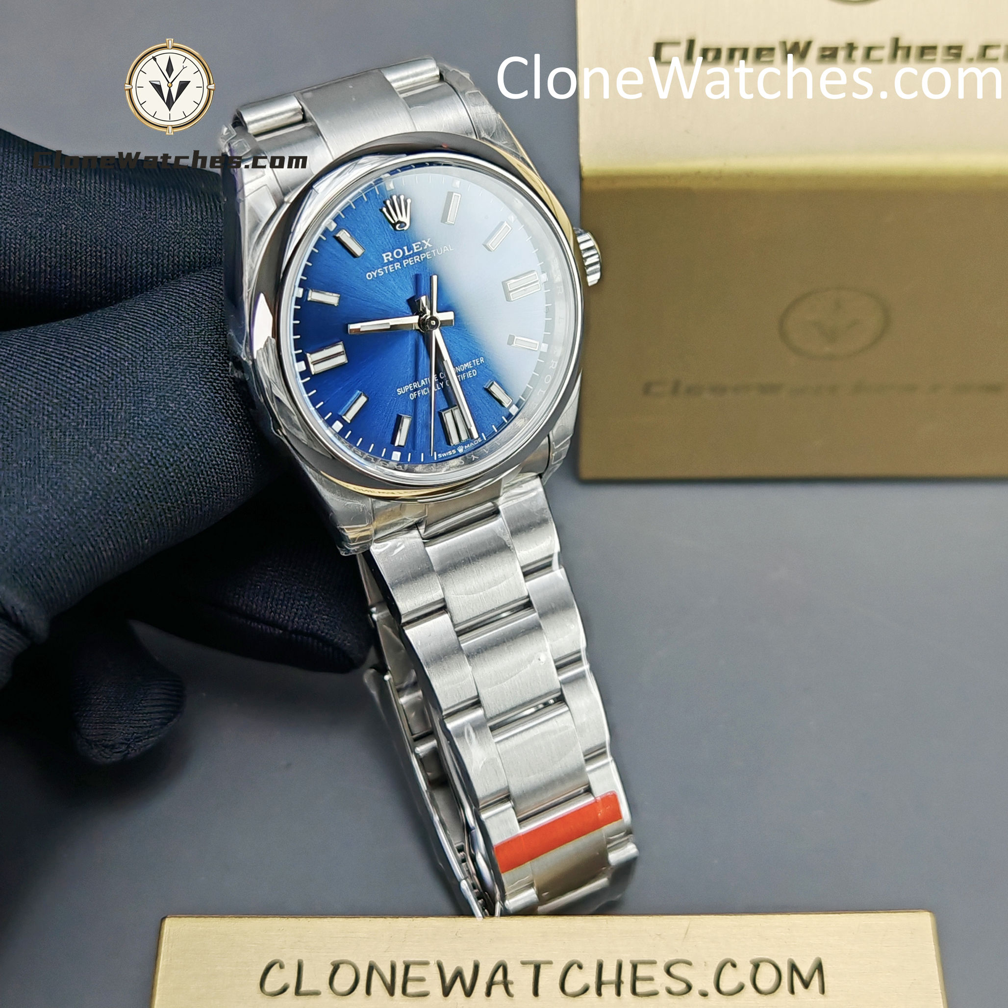 Rolex Super Clone Watches 1:1 Oyster Perpetual Blue Dial 36mm M126000-0003 3230 Movement