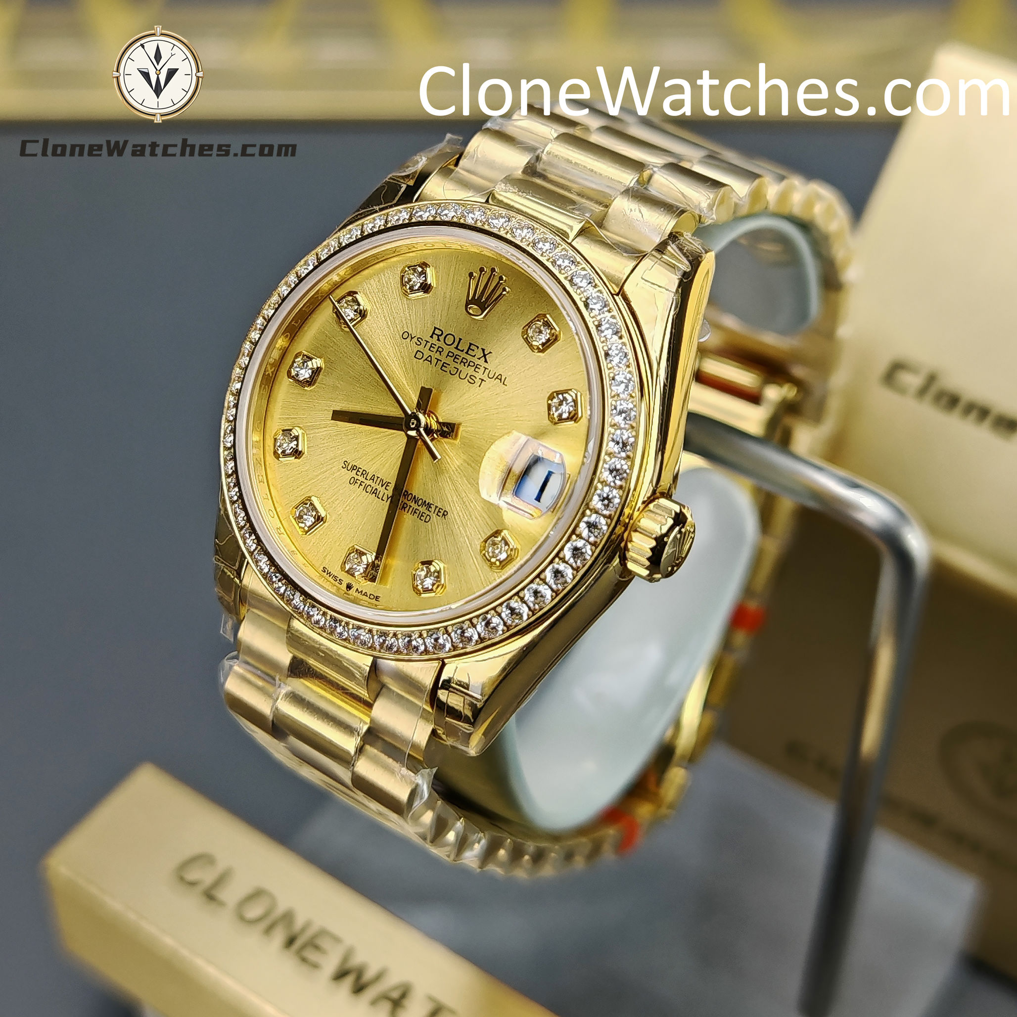 Rolex Super Clone Watches 1:1 DateJust m278288rbr-0005 President 31MM 2236 Movement