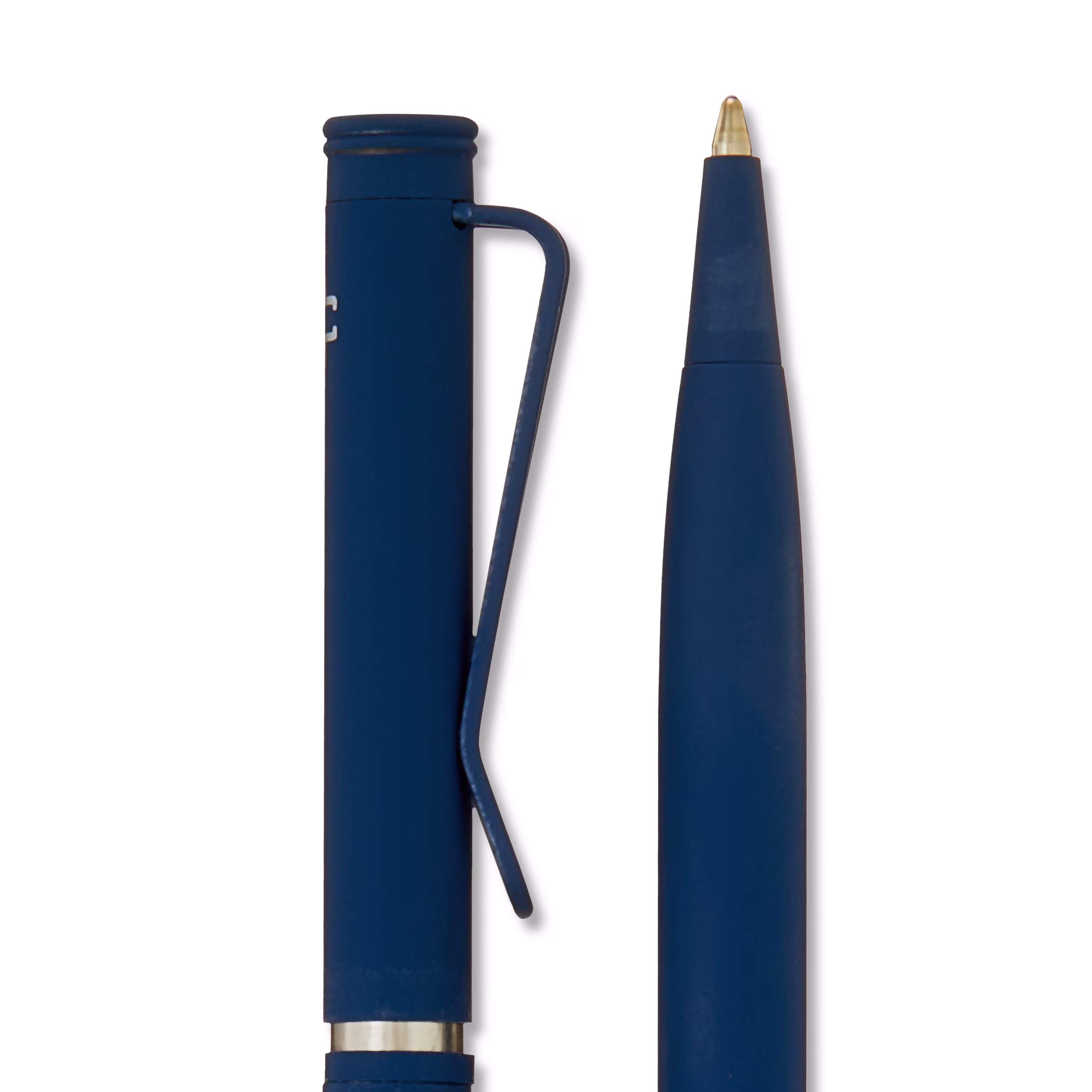 Pen+Gear Twist Ballpoint Hybrid Ink Pens, 1.0mm, Medium Point, Blue Ink, 2 Count