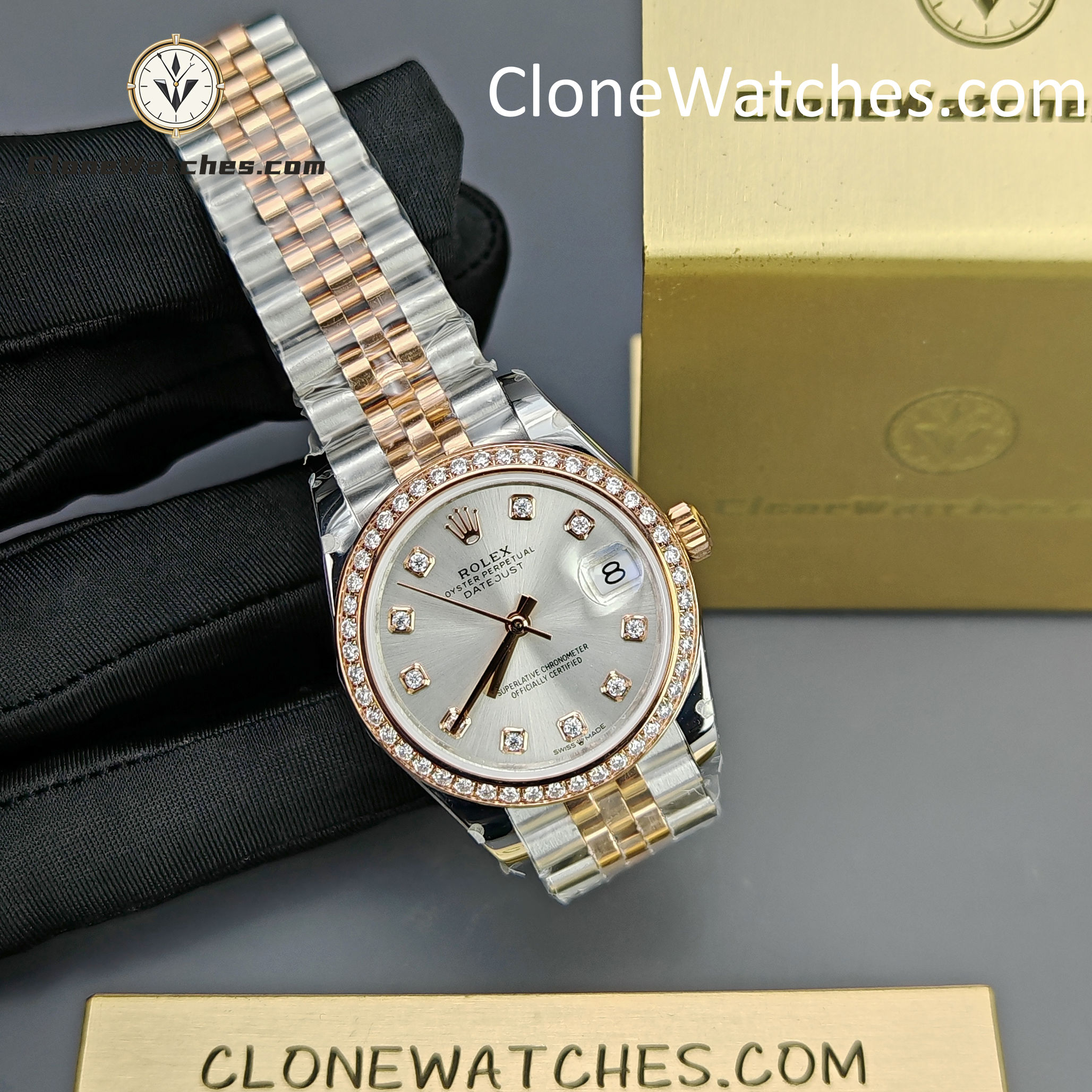 Rolex Super Clone Watches 1:1 DateJust m278381rbr-0016 Jubilee 31MM 2236 Movement