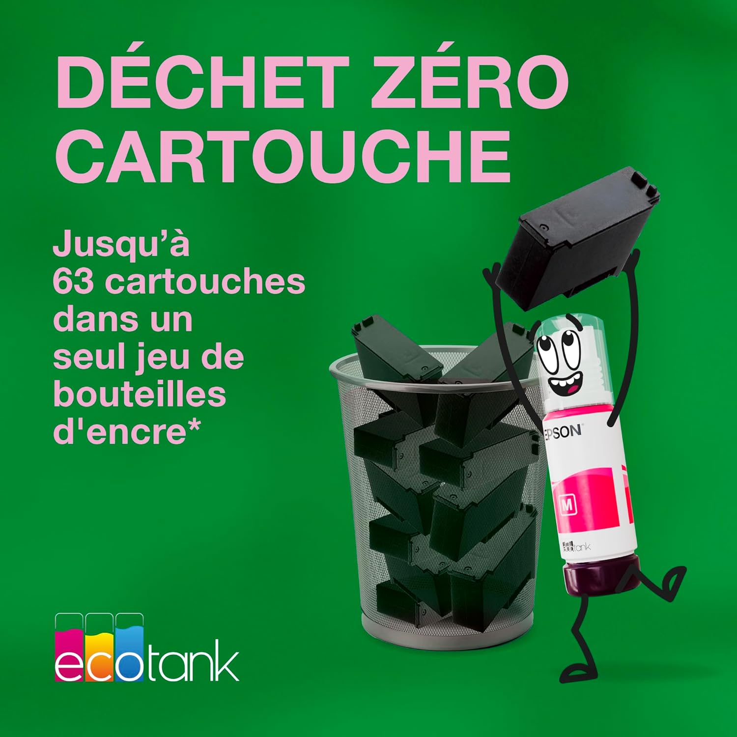 Imprimante multifonction A4 WiFi EcoTank ET-4800 réservoirs encre autonomie 3 ans