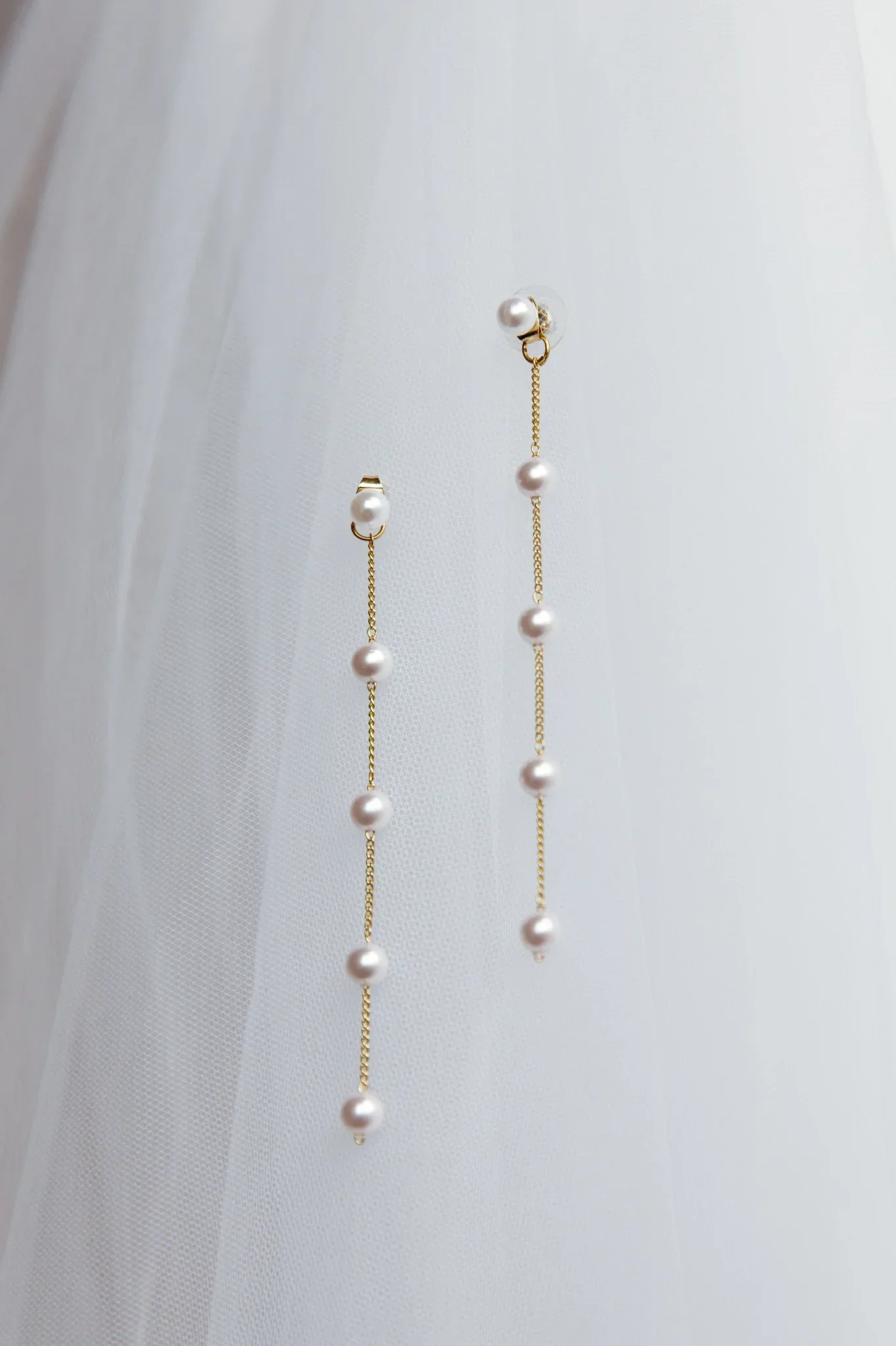 Gaia Pearl Drop Earrings Gold