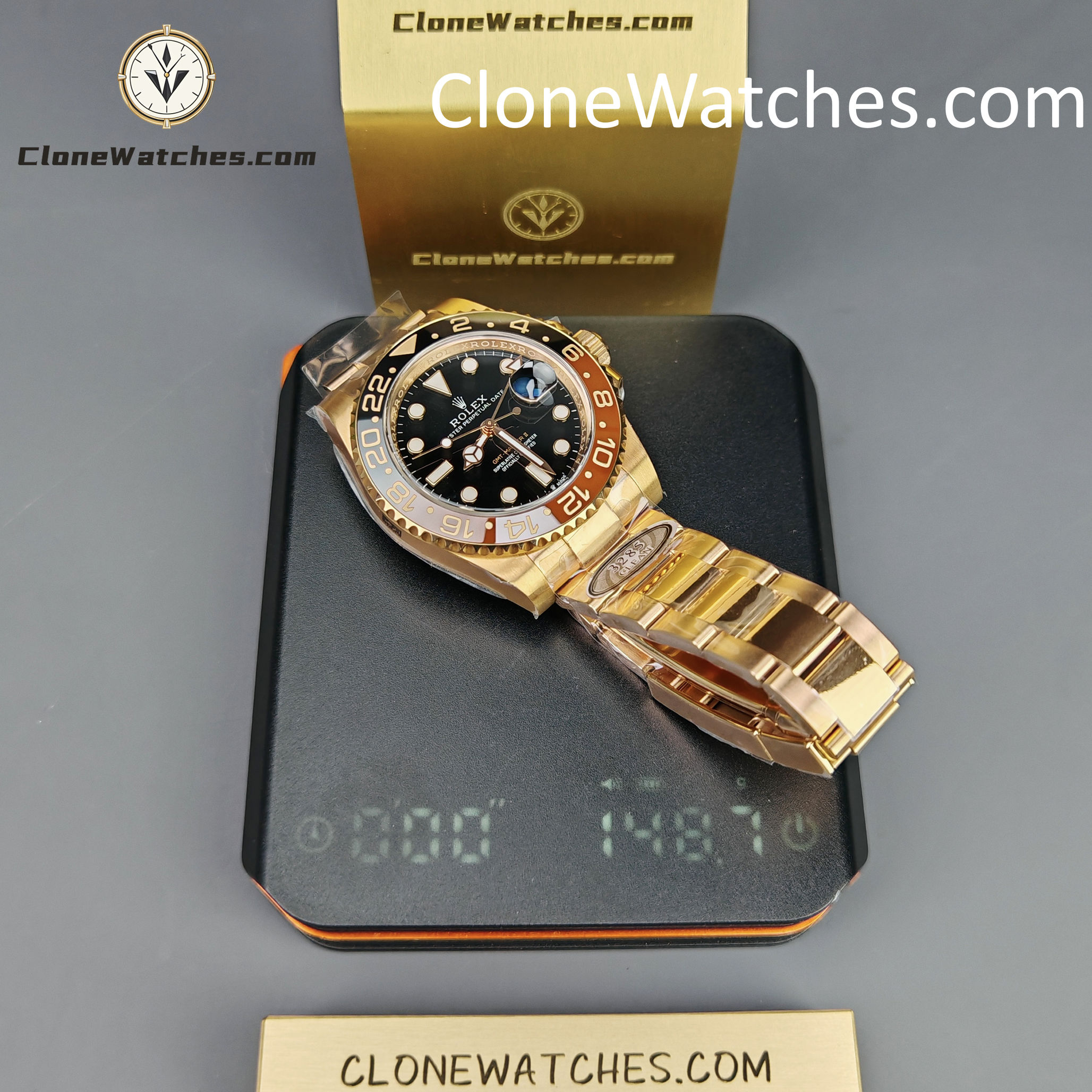 Rolex Super Clone Watches 1:1 Rootbeer GMT Master II M126715chnr Oyster 3285 Movement