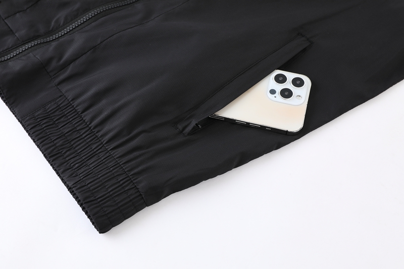 2023 season France team black and white long-sleeved windbreaker