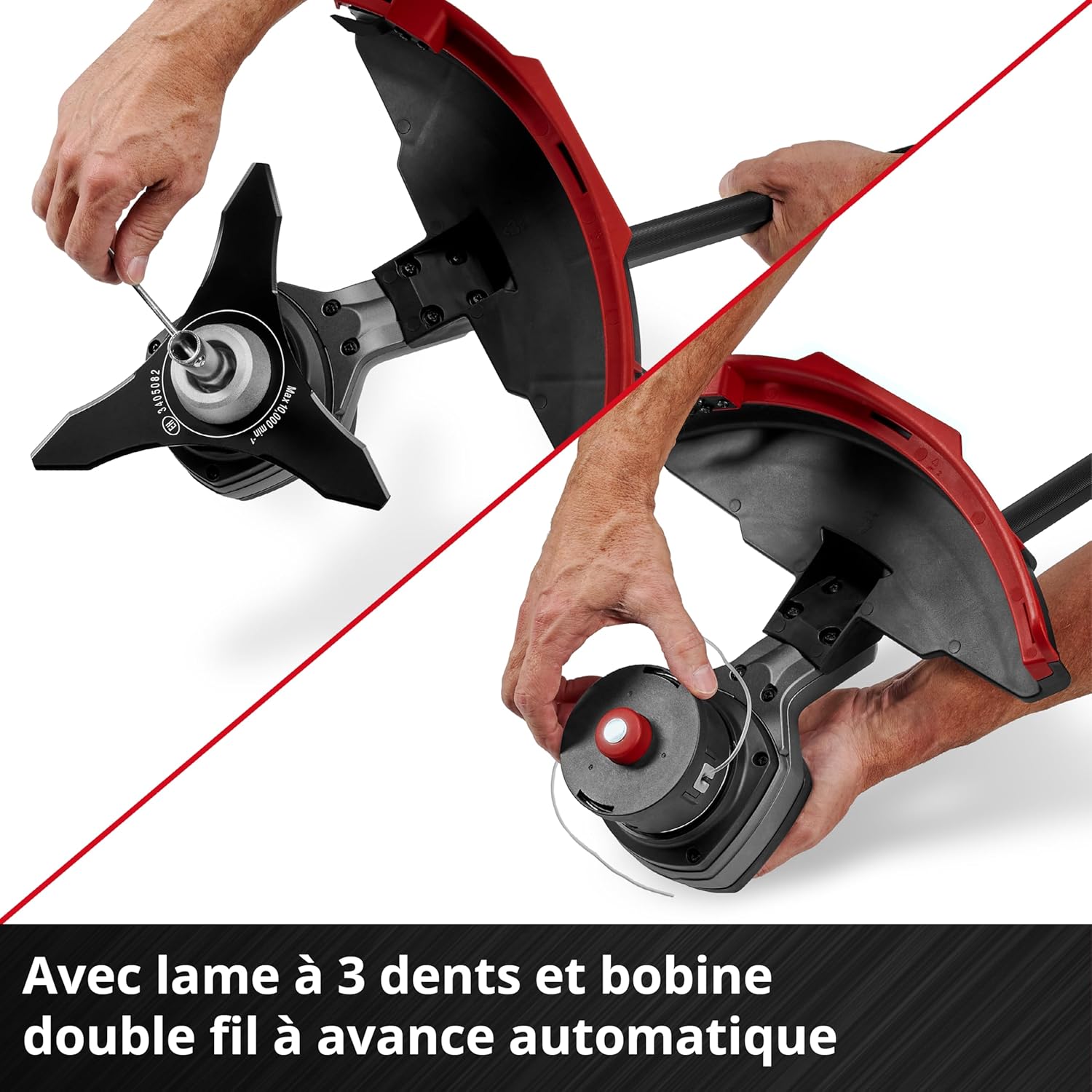 Débroussailleuse sans fil GP-BC 36/430 Li 36V moteur sans charbon coupe 43 cm bobine double fil lame 3 dents
