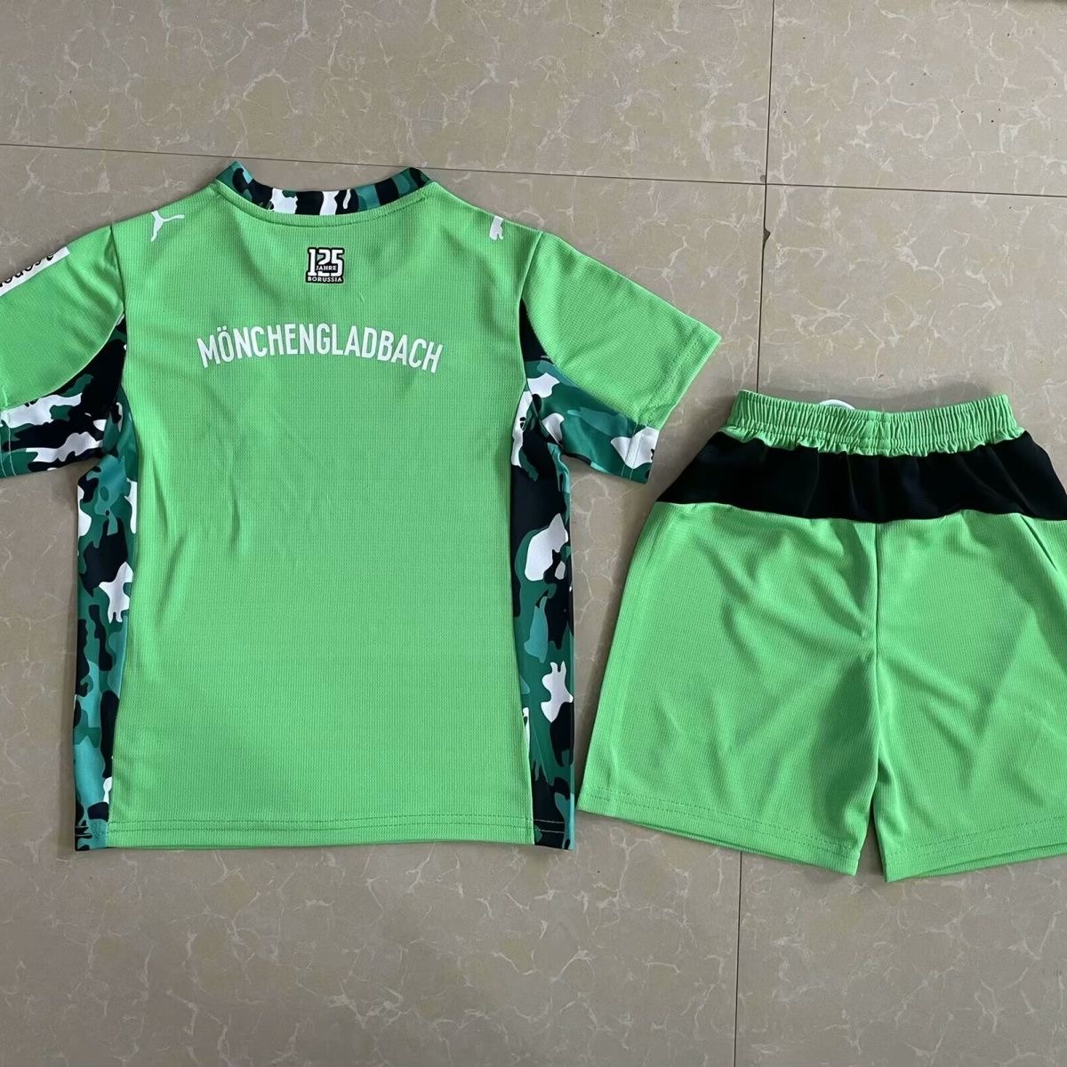 2025-26 Borussia Mönchengladbach Away Kit Short Sleeve - Children's suit Fans Edition