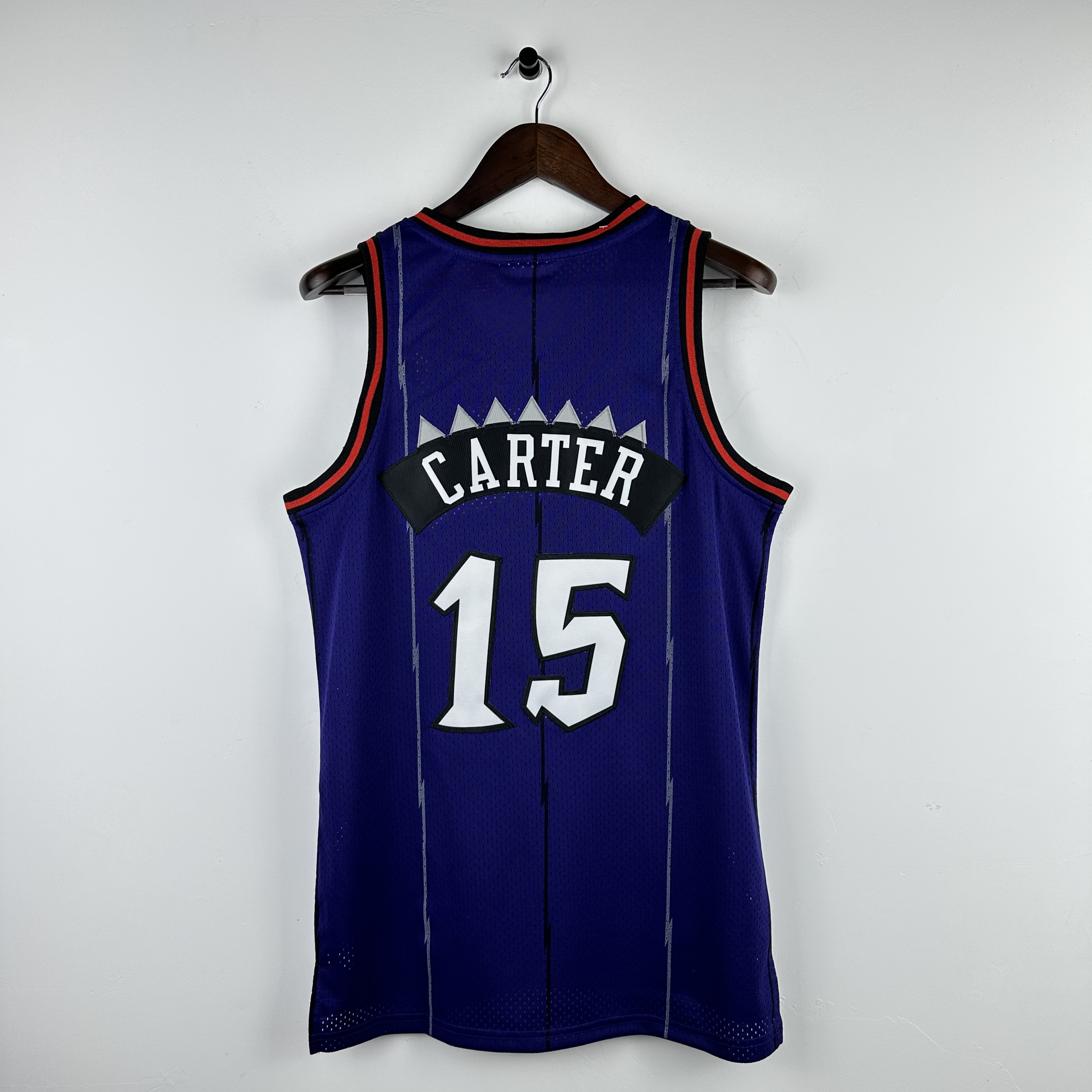 Embroidered MN Retro Jersey Raptors 98/99 Season Purple No. 15 Carter