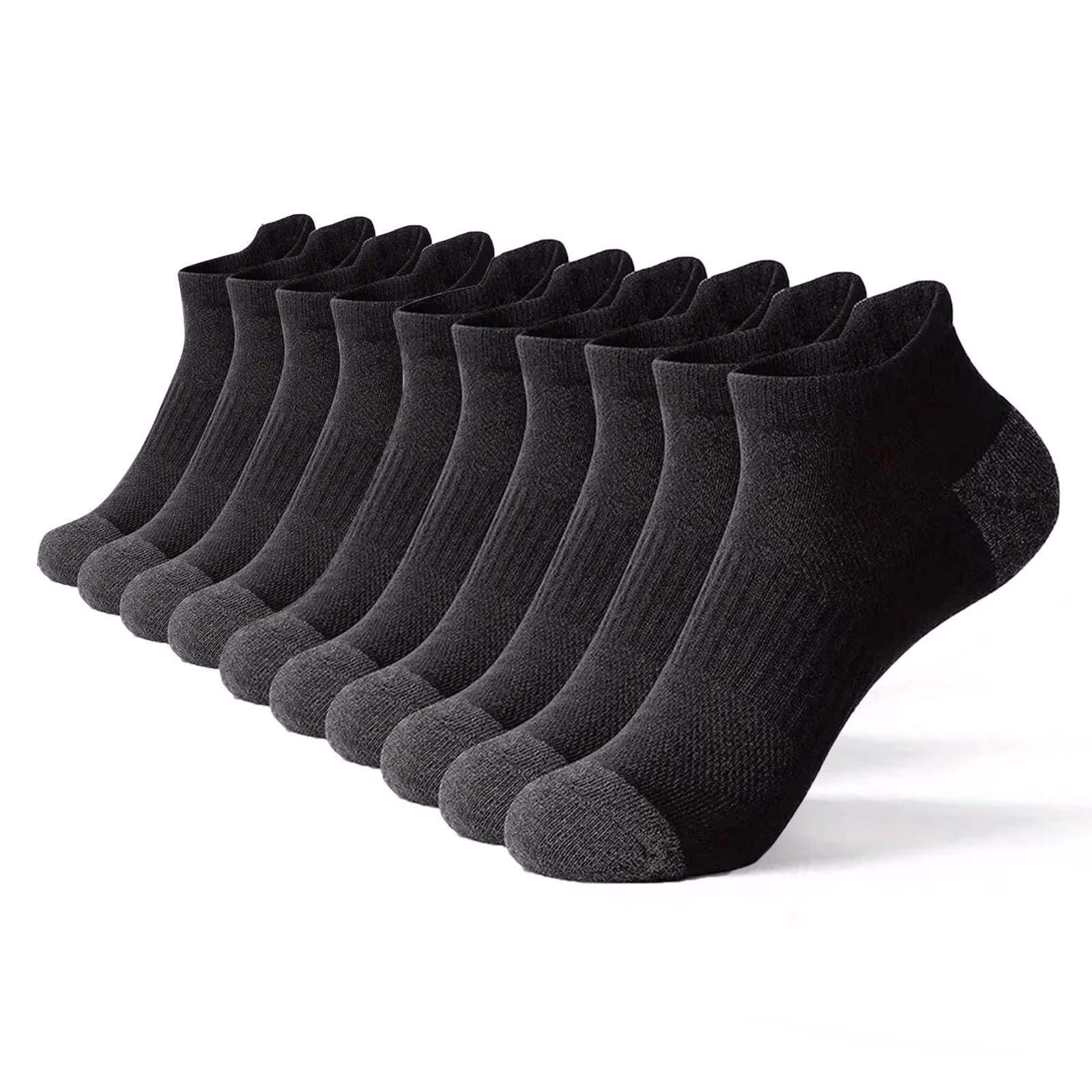 asjyhkr Mens Crew Socks Cotton Running Hiking Basketball Football Athletic Mid Calf Socks