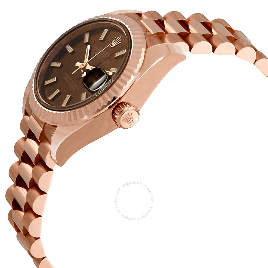 Rolex Lady Datejust Chocolate Dial 18K Everose Gold Automatic 28 mm Ladies Watch 279175CHSP（Lifetime free warranty+90-days replacement service & Refund!.）