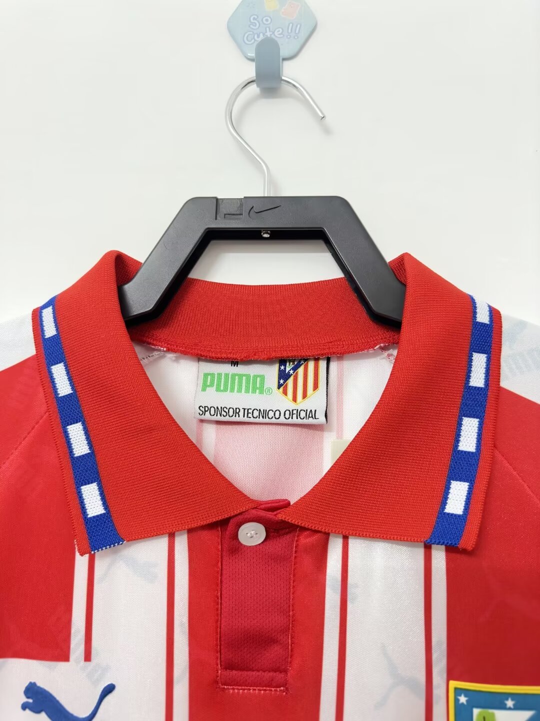 1994/1995 Atletico Madrid home retro jersey - Fans Edition