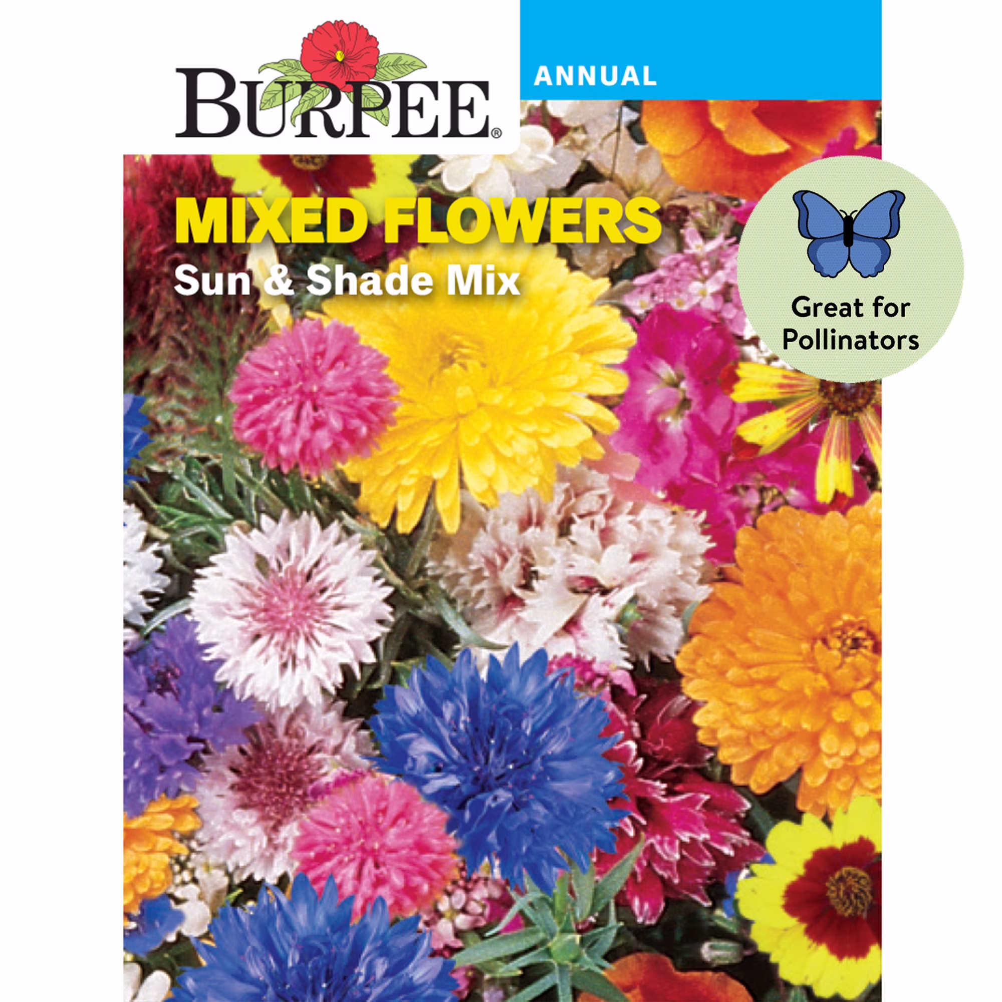 Burpee Sun & Shade Mix Mixed Flower Seed, 1-Pack