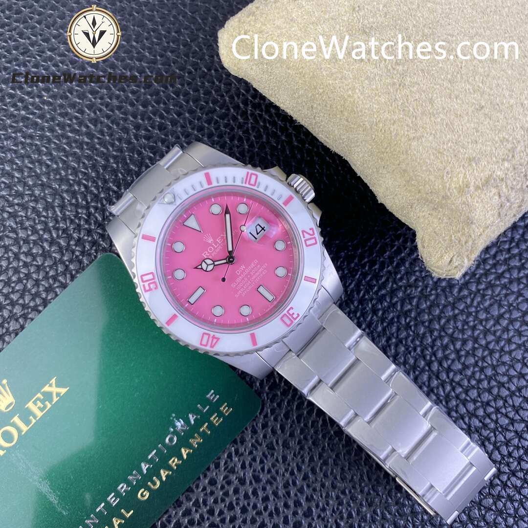 Modified Super Clone Watches 1:1 DiW Rolex Submariner FUCHSIA 3235 Movement