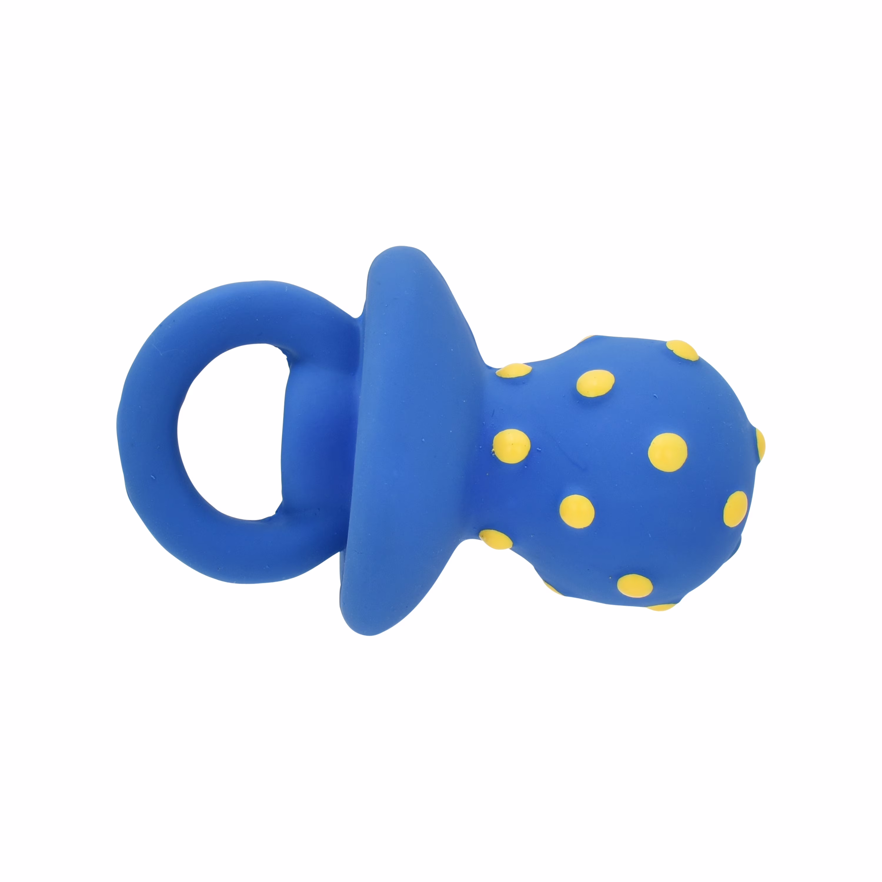 (2 pack) Vibrant Life Playful Buddy Pacifier Dog Toy, Latex with Plush Filling, Chew Level 1