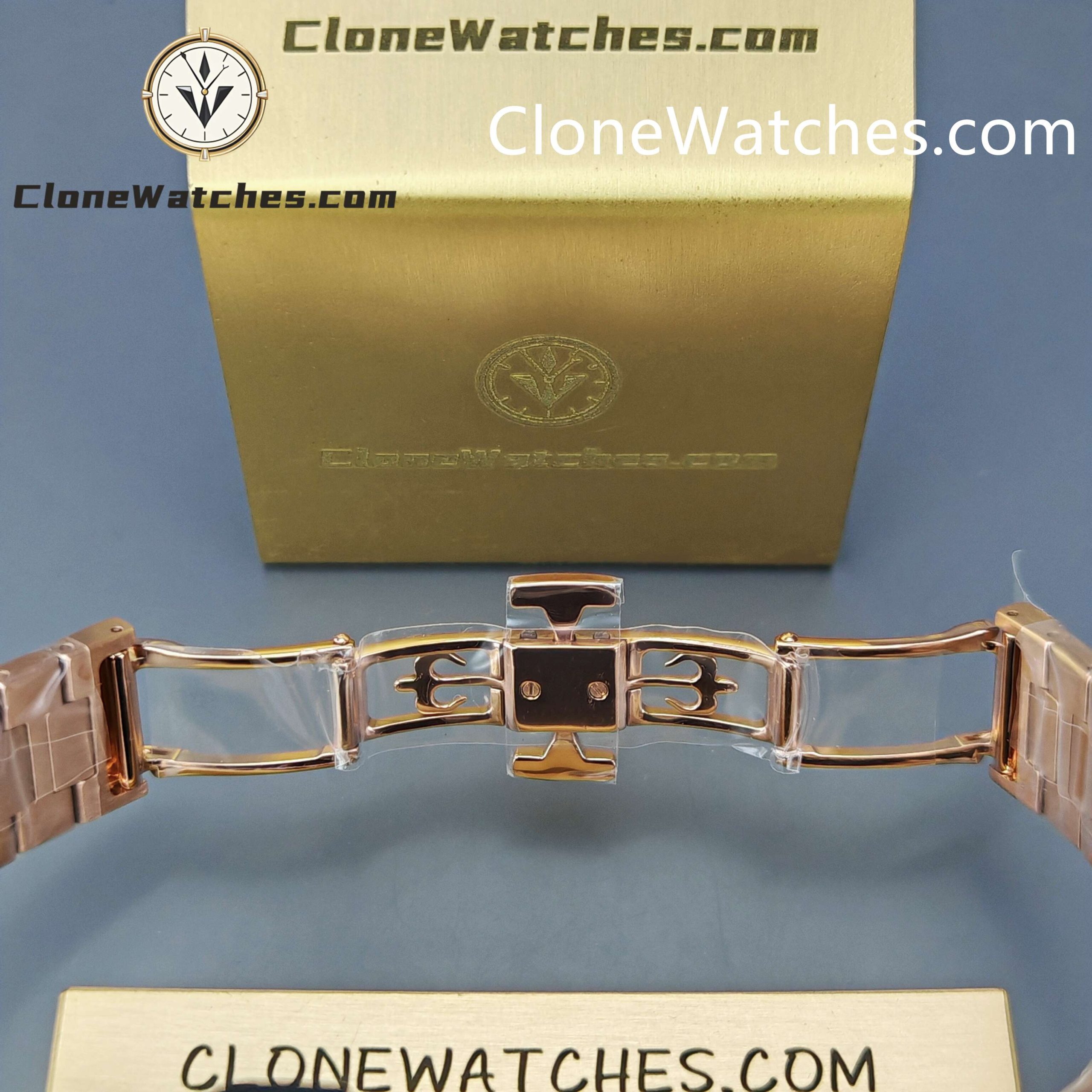 Patek Philippe Super Clone Watches 1:1 CUBITUS Rose Gold 7128/1R-001 Brown Dial