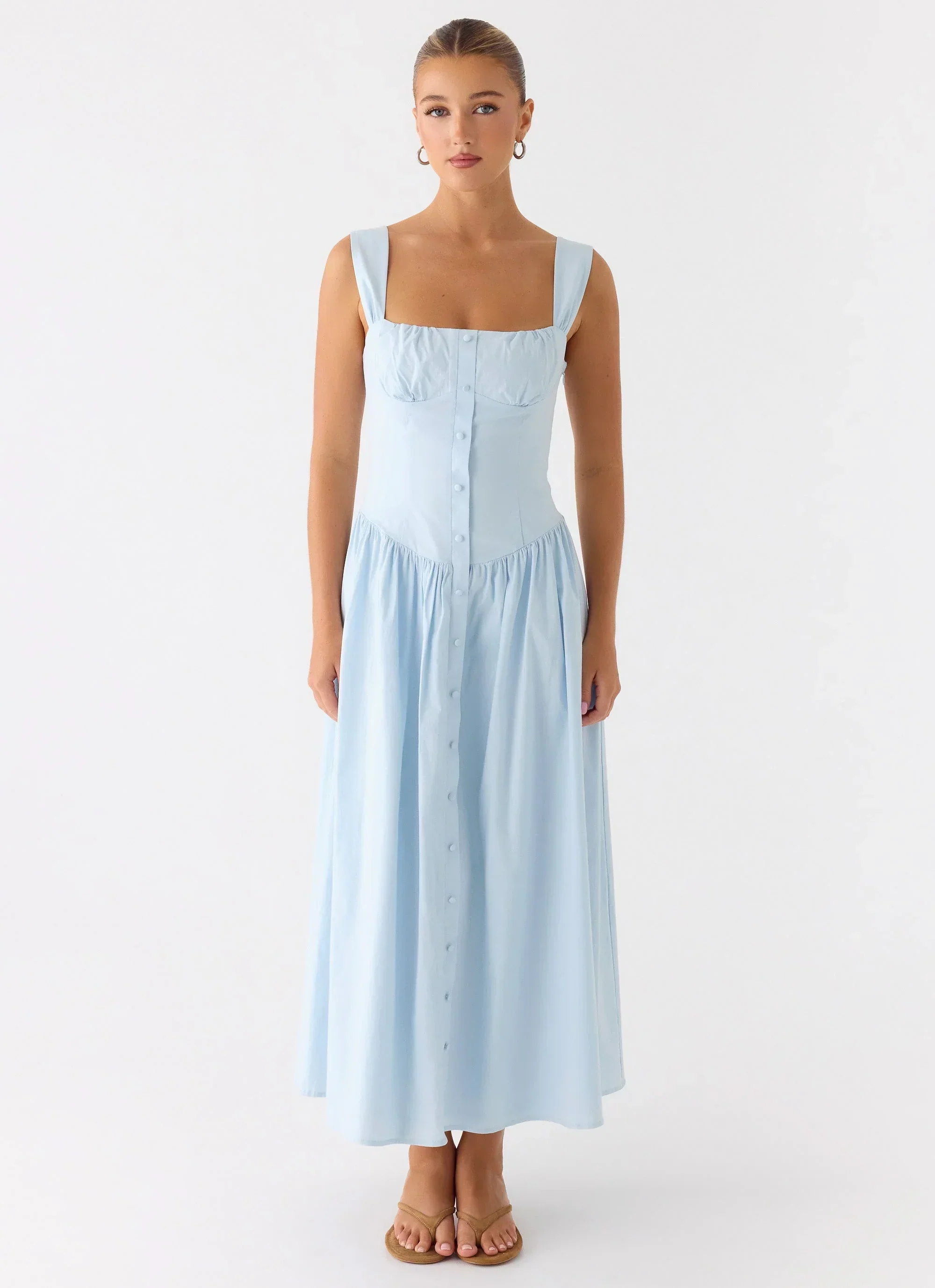 Emmalina Midi Dress - Blue