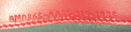 Fendi Continental with Chain in Red Leather