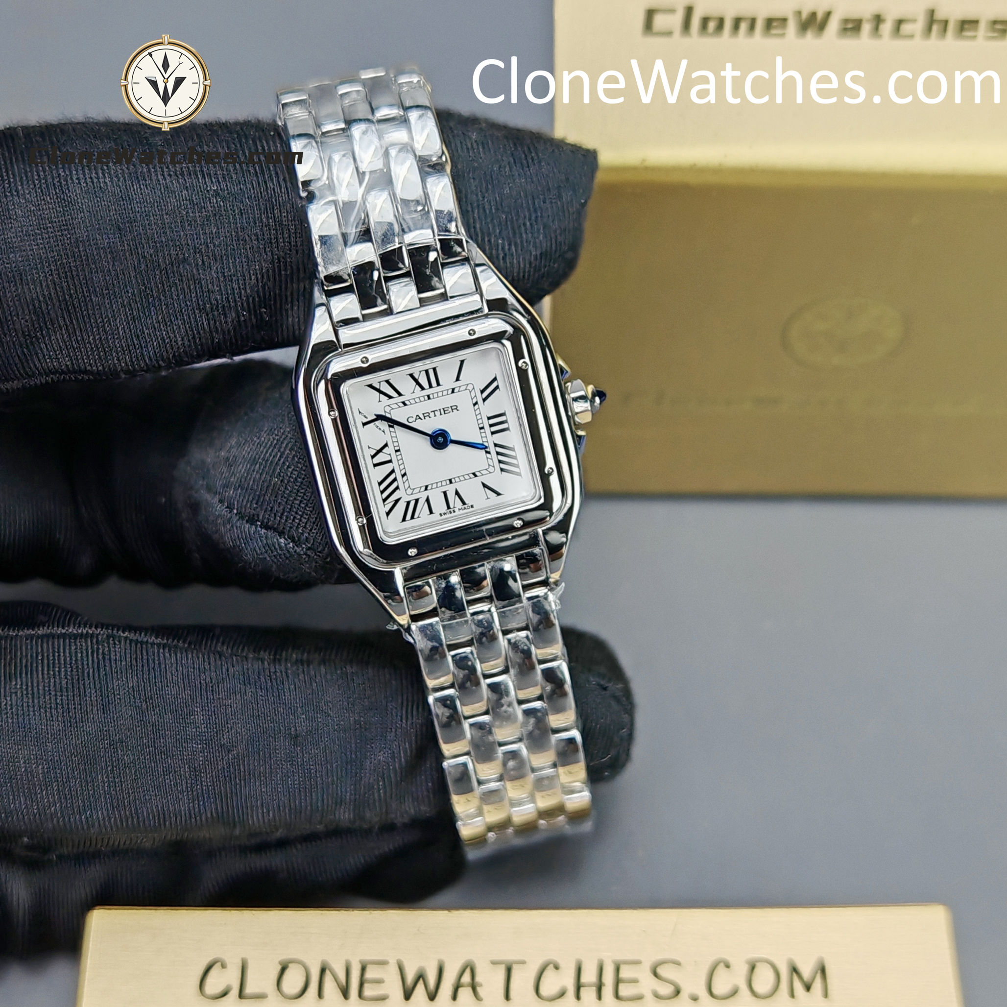 Cartier Super Clone Watches 1:1 PANTHÈRE DE CARTIER White Dial 22mm*30mm WSPN0006