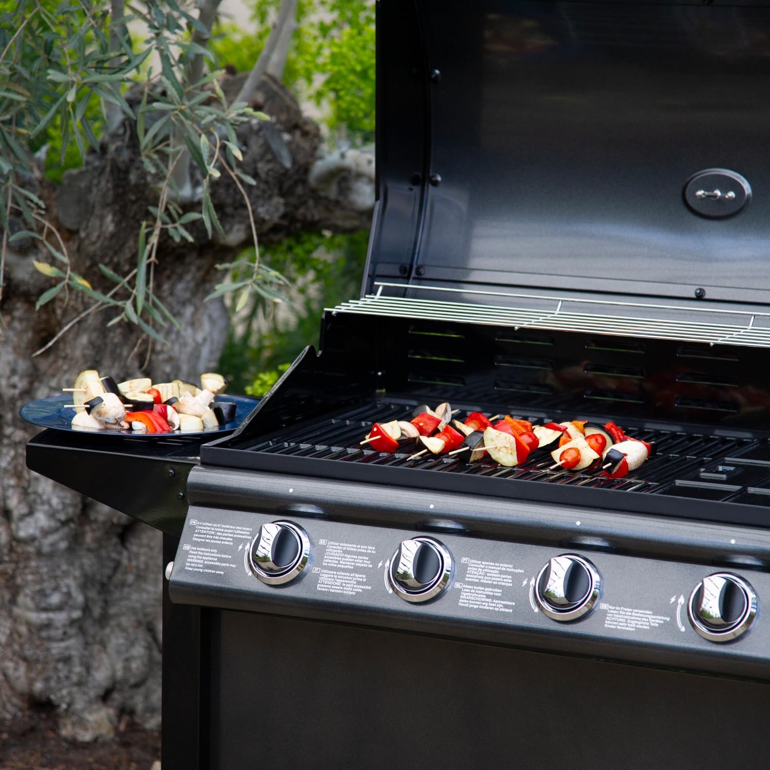 Barbecue gaz RENO 4 brûleurs thermomètre 14 kW