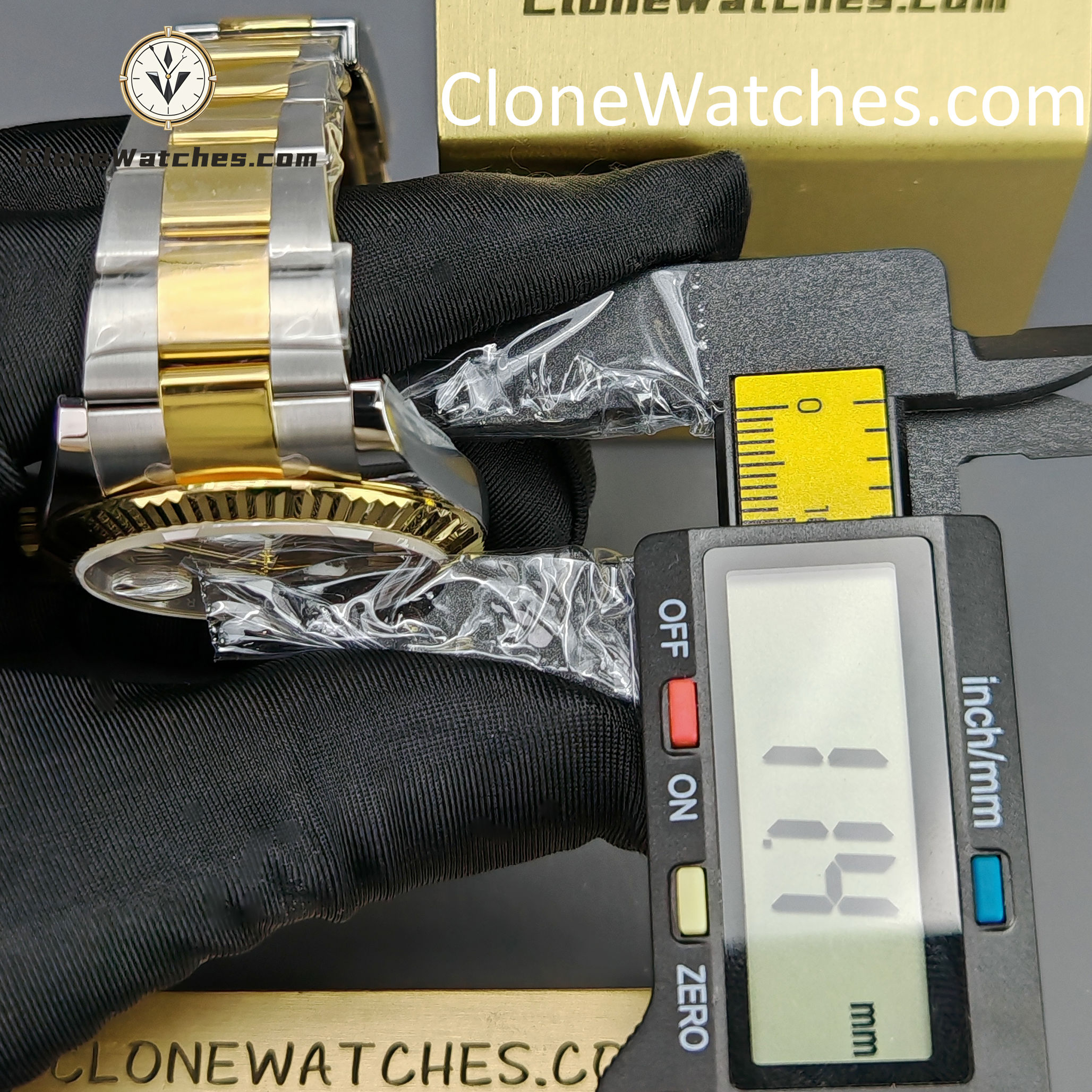 Rolex Super Clone Watches 1:1 DateJust Gold Dial m126333-0009 Oyster 41MM 3235 Movement