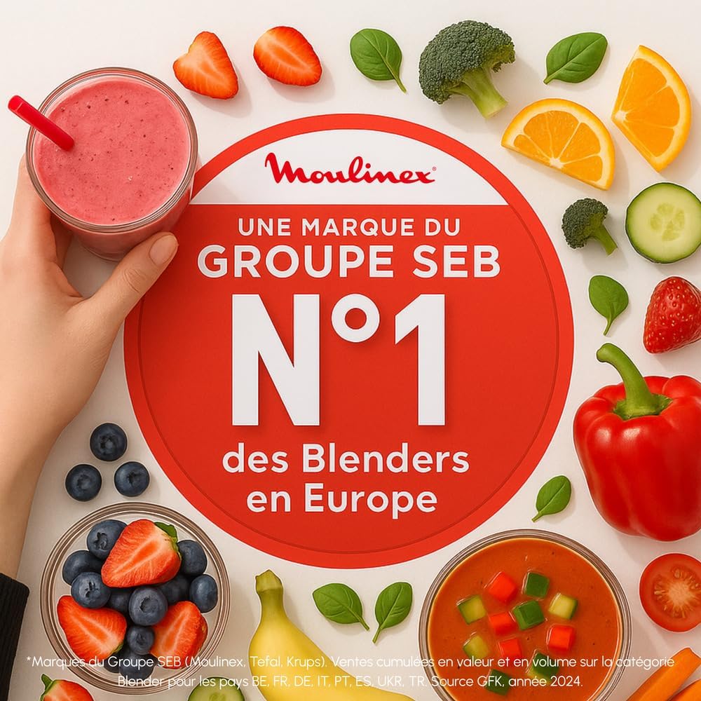 Blender mixeur soupe maker 1100W bol 2 L 3 programmes