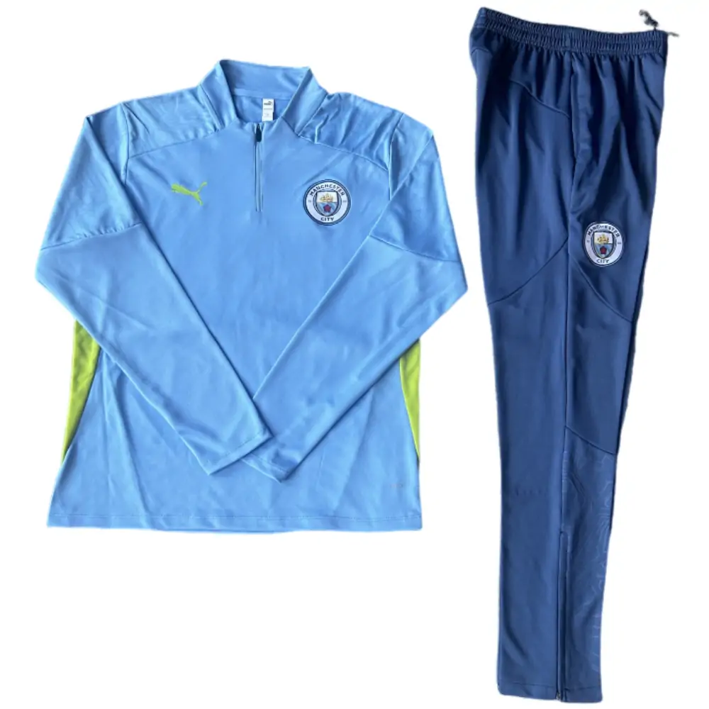 2024-25 New Season Manchester City Light Blue Children's Training Jersey