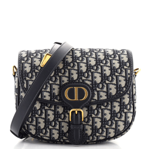 Christian Dior Bobby Flap Bag Oblique Canvas Medium