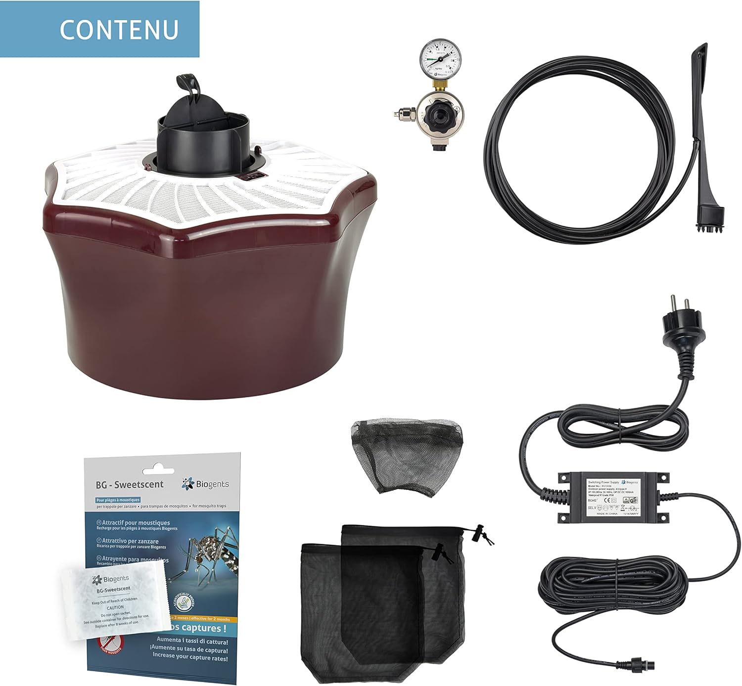 Piège à moustiques avec BG Sweetscent et kit BG Booster CO2